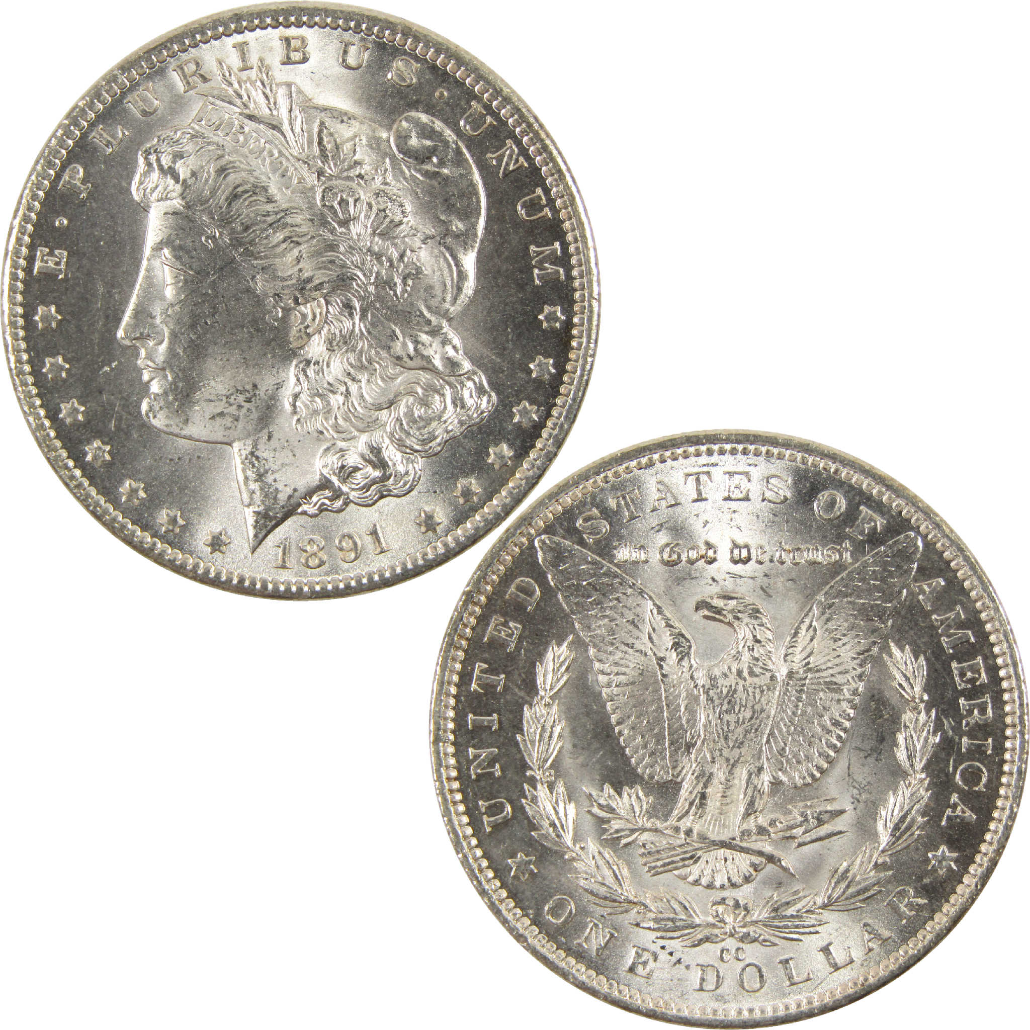 1891 CC Morgan Dollar Uncirculated Silver $1 Coin SKU:CPC6259 - Morgan coin - Morgan silver dollar - Morgan silver dollar for sale - Profile Coins &amp; Collectibles