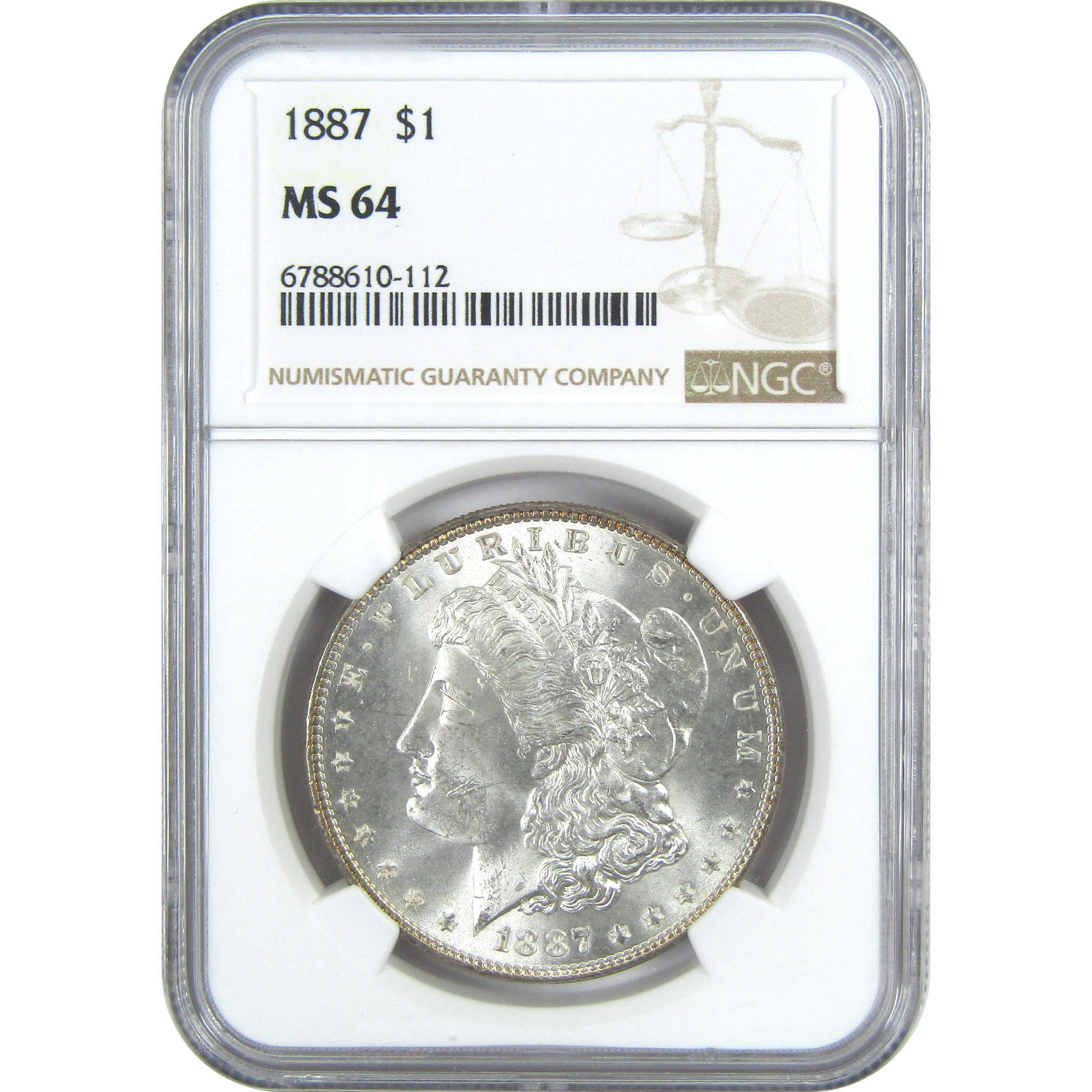 1887 Morgan Dollar MS 64 NGC Silver $1 Uncirculated Coin SKU:I15686 - Morgan coin - Morgan silver dollar - Morgan silver dollar for sale - Profile Coins &amp; Collectibles