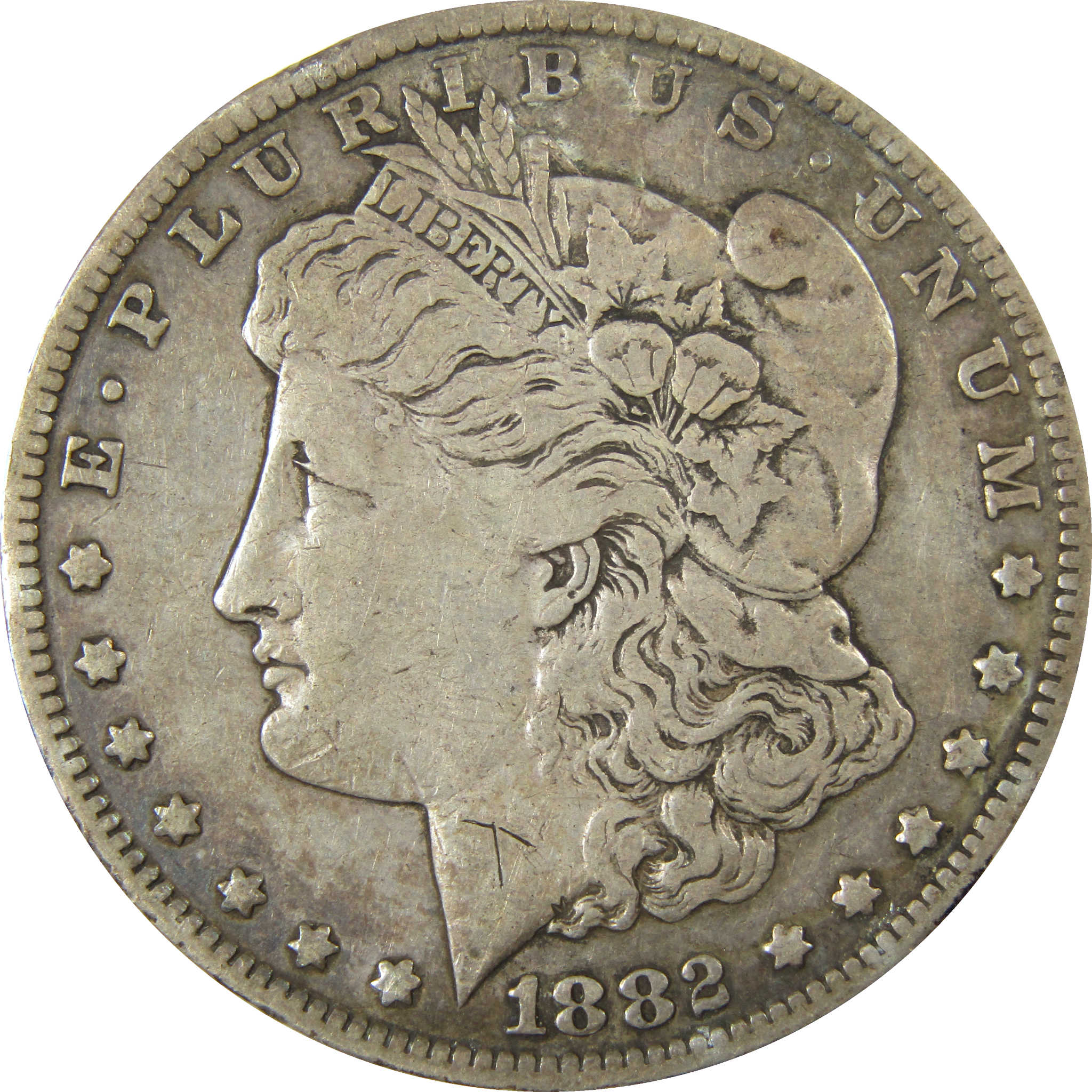 1882 CC Morgan Silver Dollar VF Very Fine Details $1 Coin SKU:CP1576