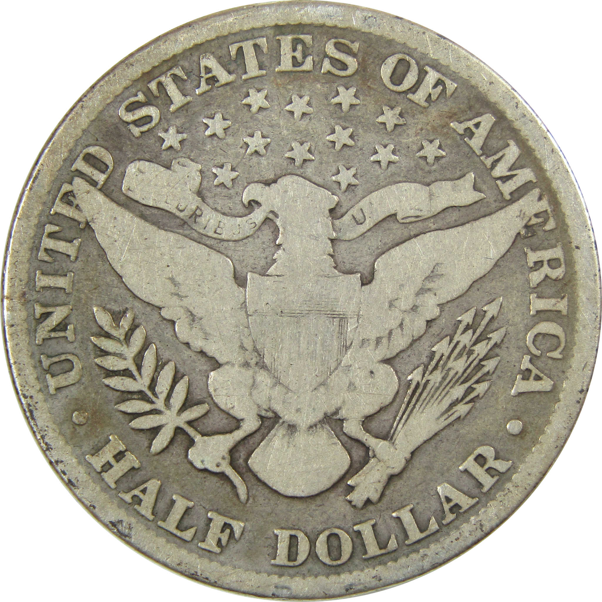1898 Barber Silver Half Dollar VG Very Good 50c Coin SKU:I25091