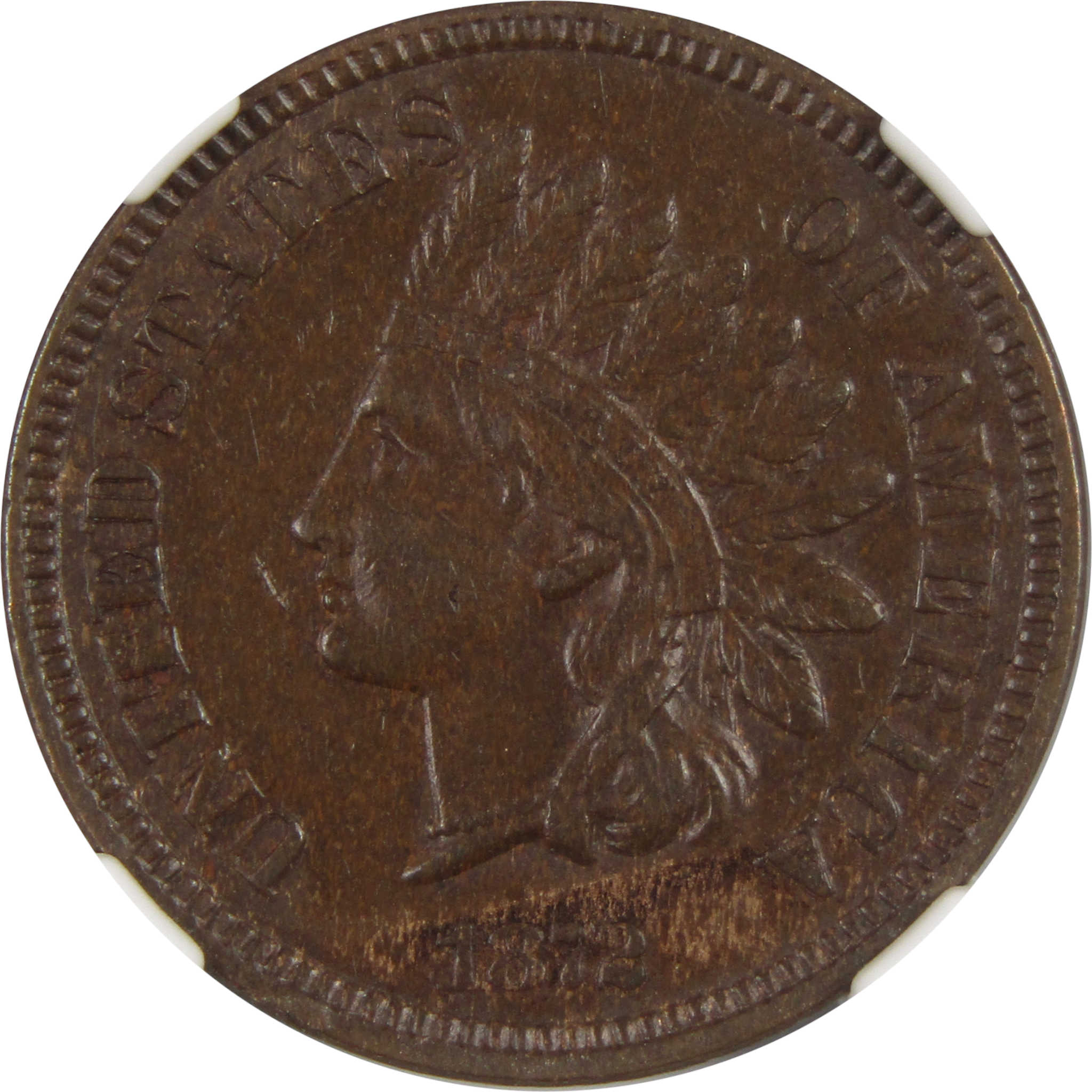 1872 Indian Head Cent AU 55 BN NGC Penny 1c Coin SKU:I7930