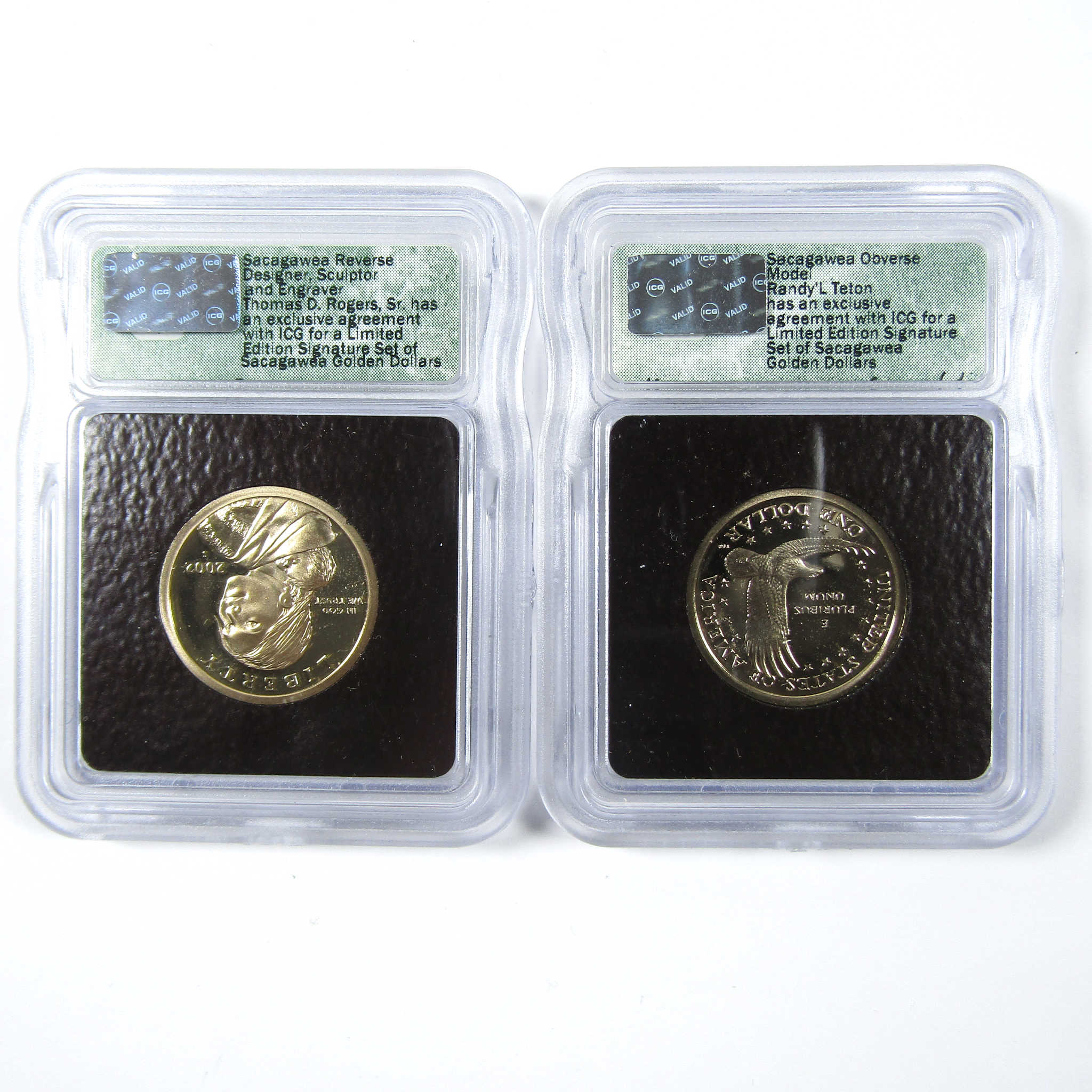 2002 Sacagawea Signature 6 Piece Dollar Set ICG SKU:CPC6613