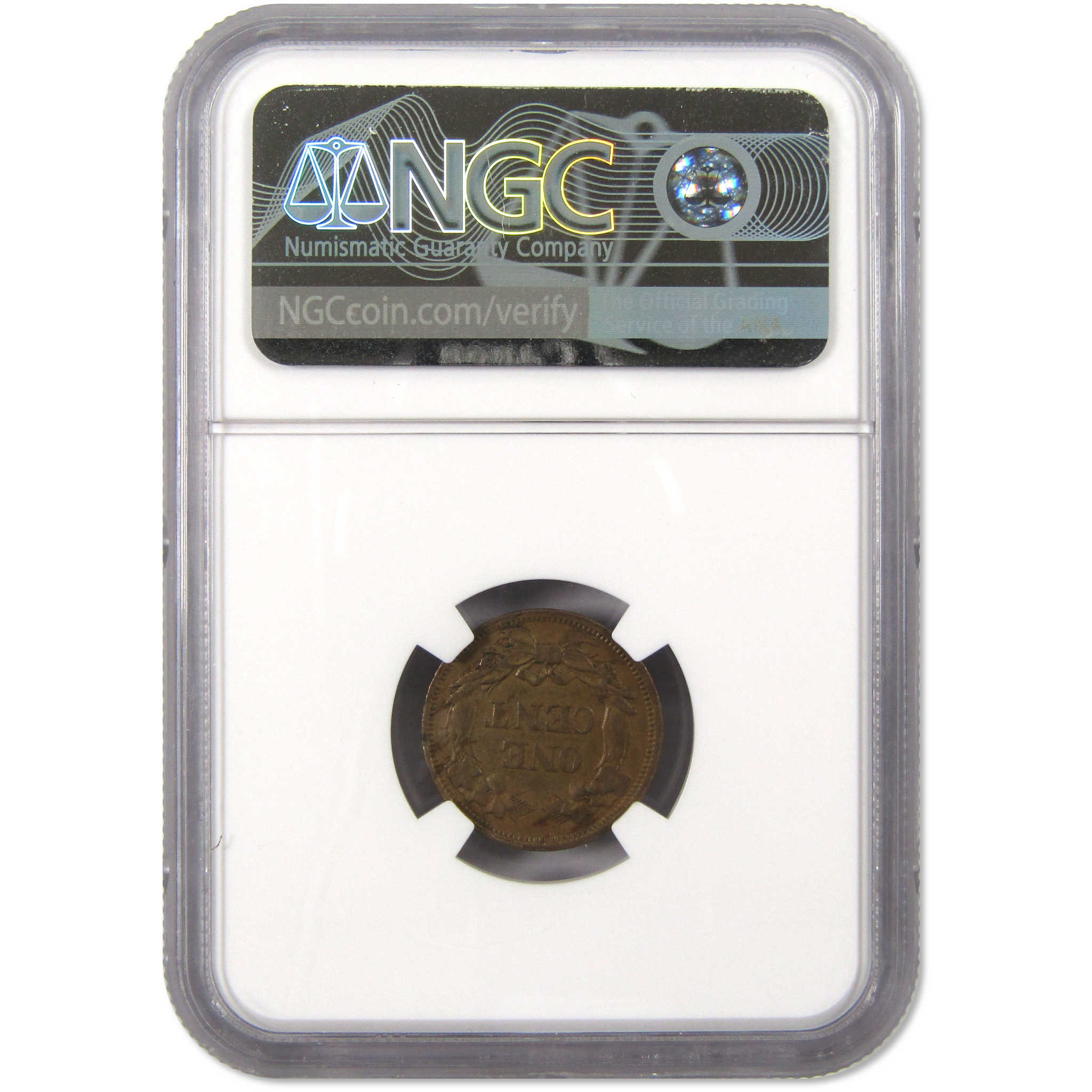 1858 Small Letters Flying Eagle Cent AU 55 NGC Copper-Nickel SKU:I9602