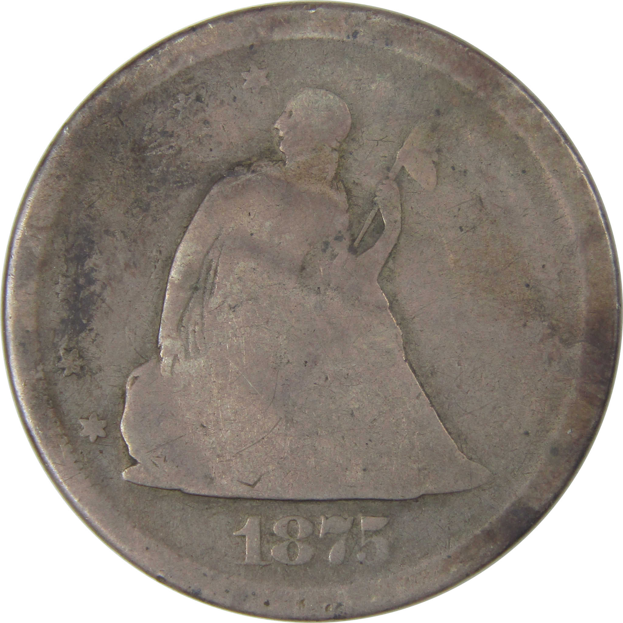 1875 S Seated Liberty Twenty Cent Piece G Good Silver SKU:I22784
