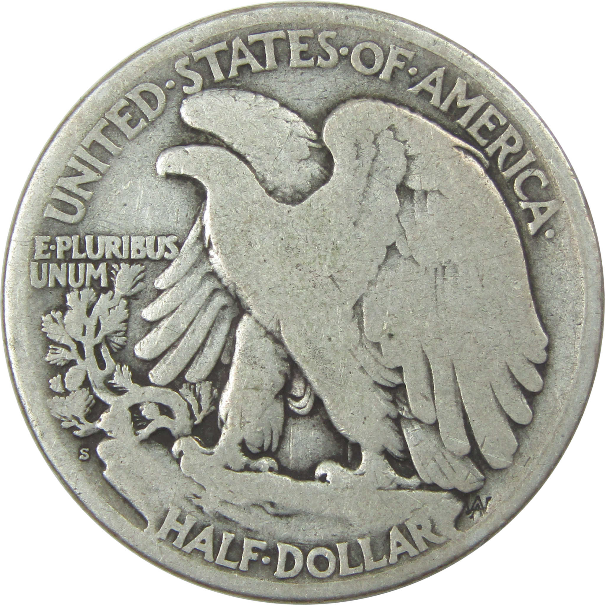 1917 S Reverse Liberty Walking Half Dollar VG Very Good SKU:I15264