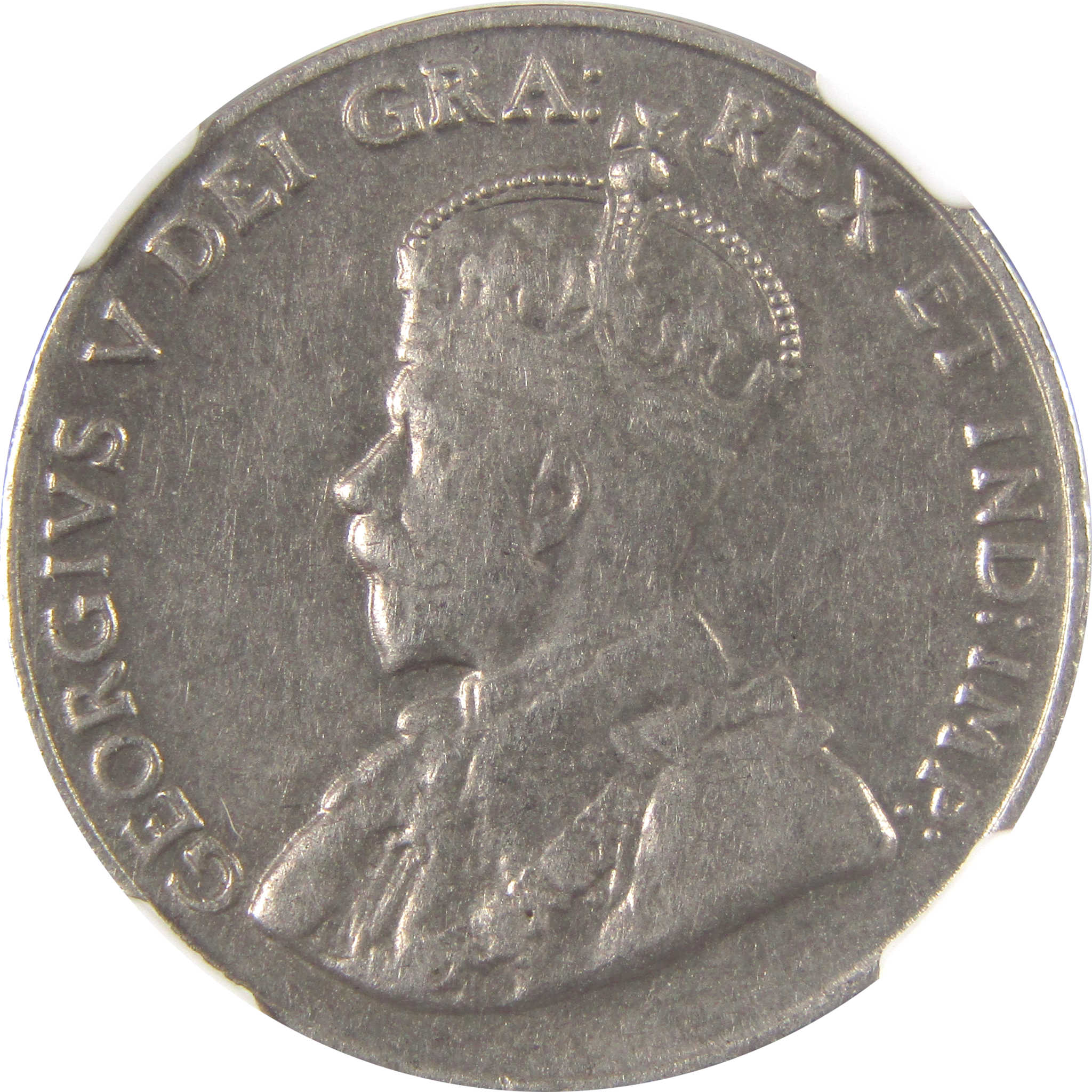 1925 George V Five Cent Piece AU 55 NGC Nickel 5c Coin SKU:CPC0232