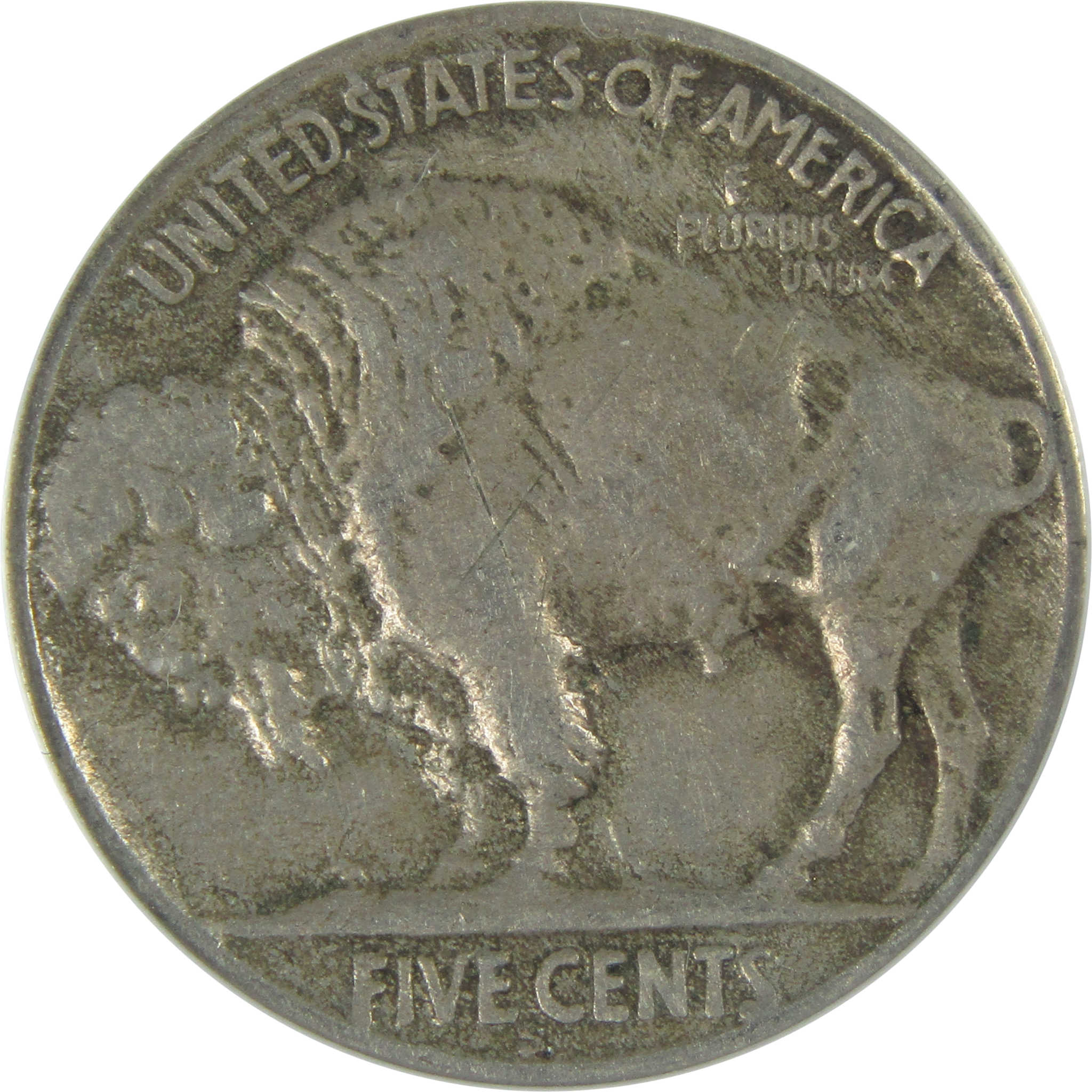 1927 S Indian Head Buffalo Nickel VF 35 Details ANACS 5c SKU:I16107