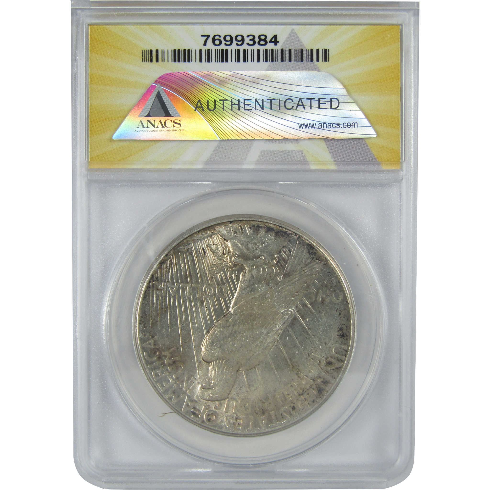 1926 Peace Dollar AU 58 ANACS Silver $1 Coin SKU:I16388