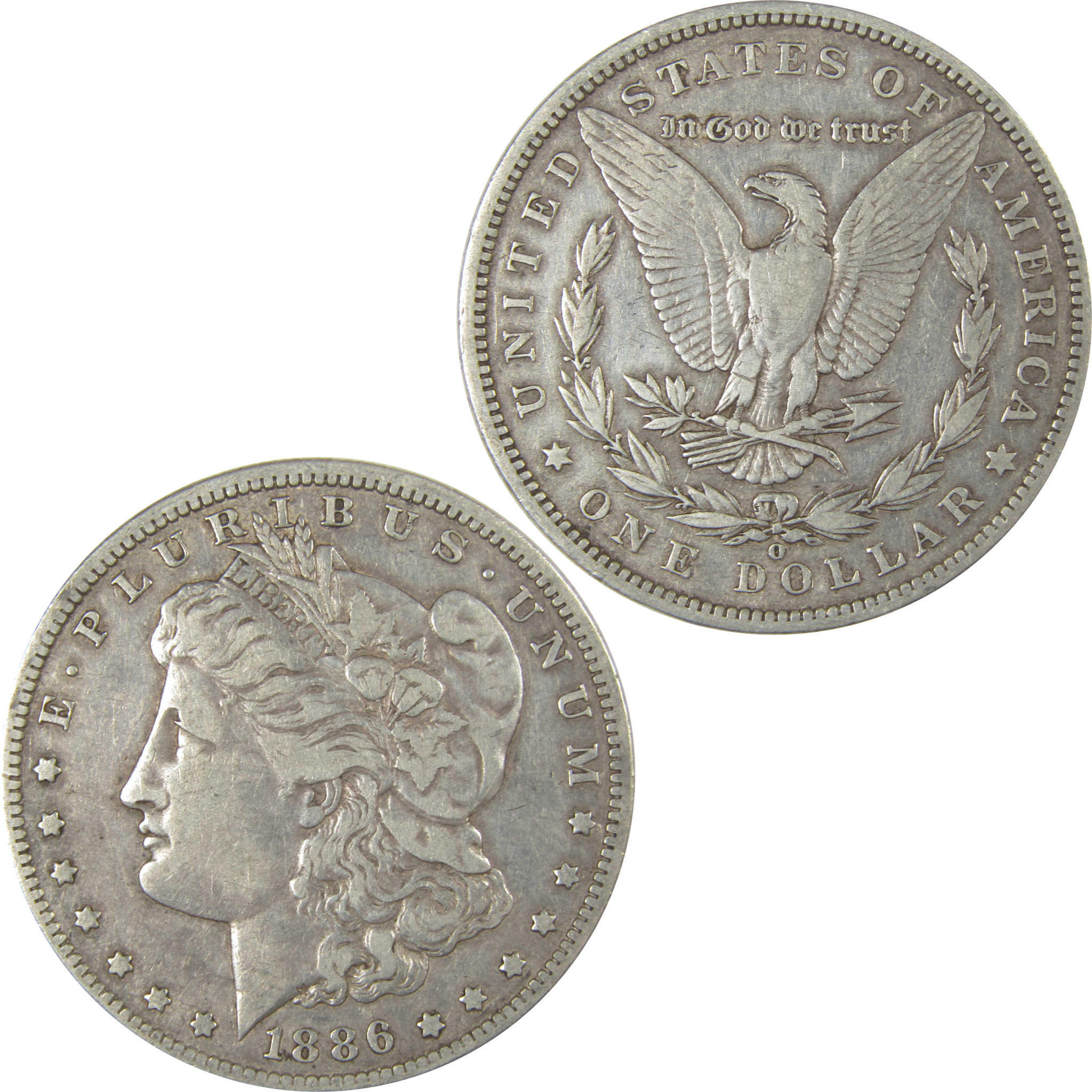 1886 O Morgan Dollar VF Very Fine Silver $1 Coin SKU:CPC1013 - Morgan coin - Morgan silver dollar - Morgan silver dollar for sale - Profile Coins &amp; Collectibles