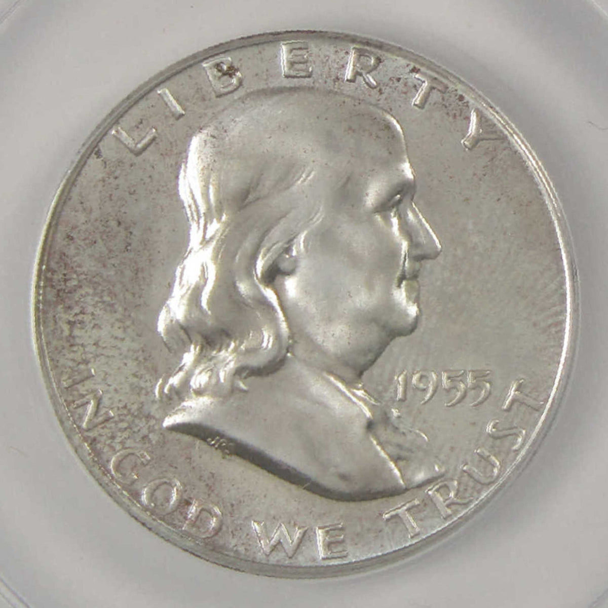 1955 Franklin Silver Half Dollar PF 63 ANACS Proof 50c Coin SKU:I28774