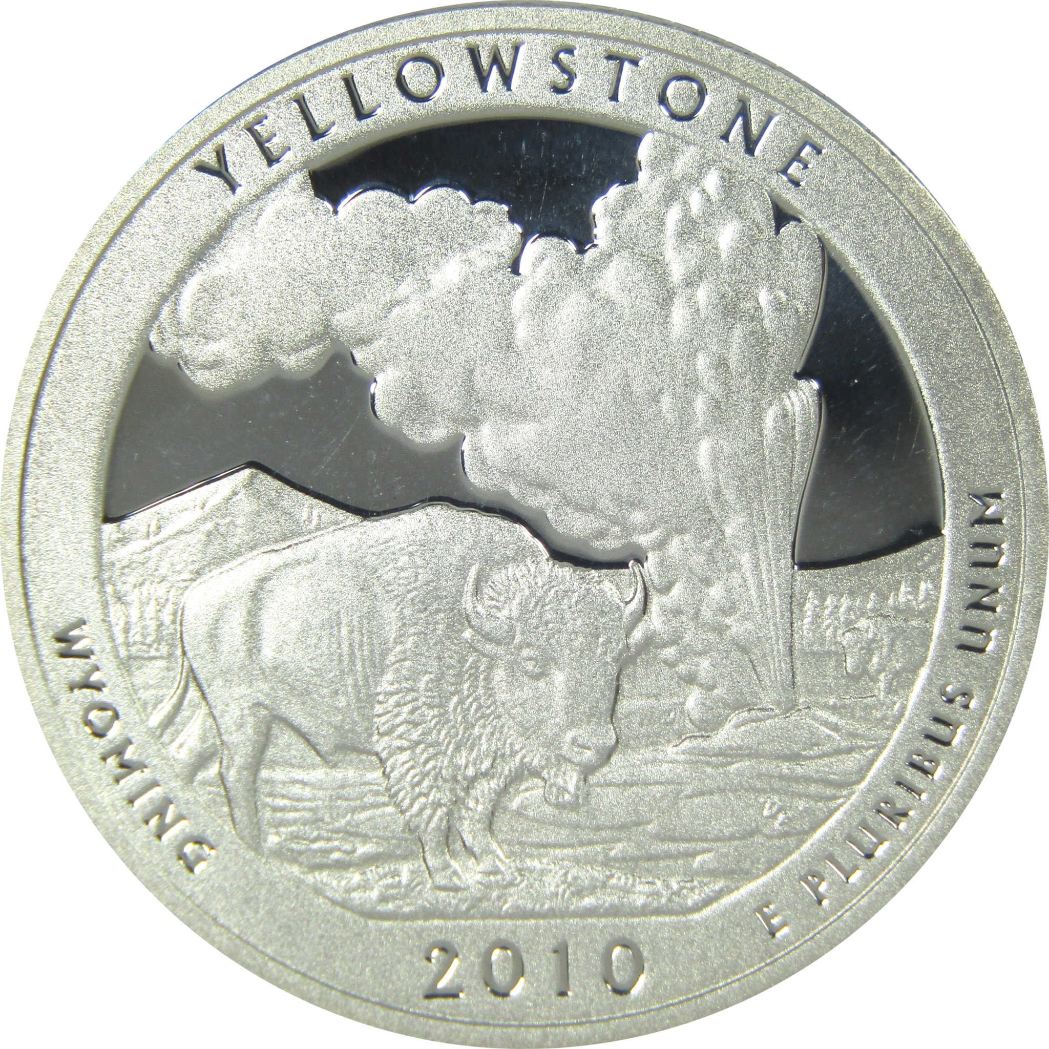 2010 S Yellowstone National Park Quarter Choice Proof Silver 25c Coin