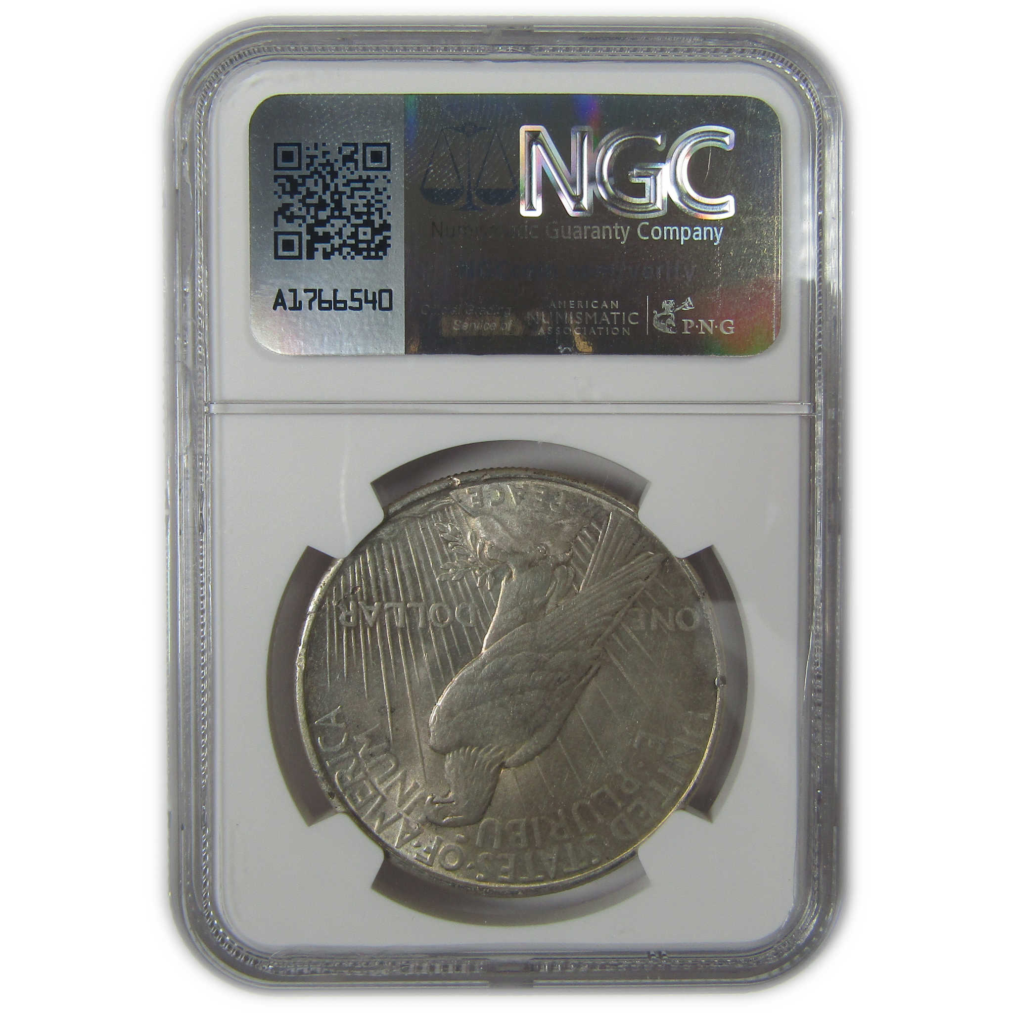 1934 Peace Dollar MS 63 NGC Silver Original Bag Fragment SKU:I23379