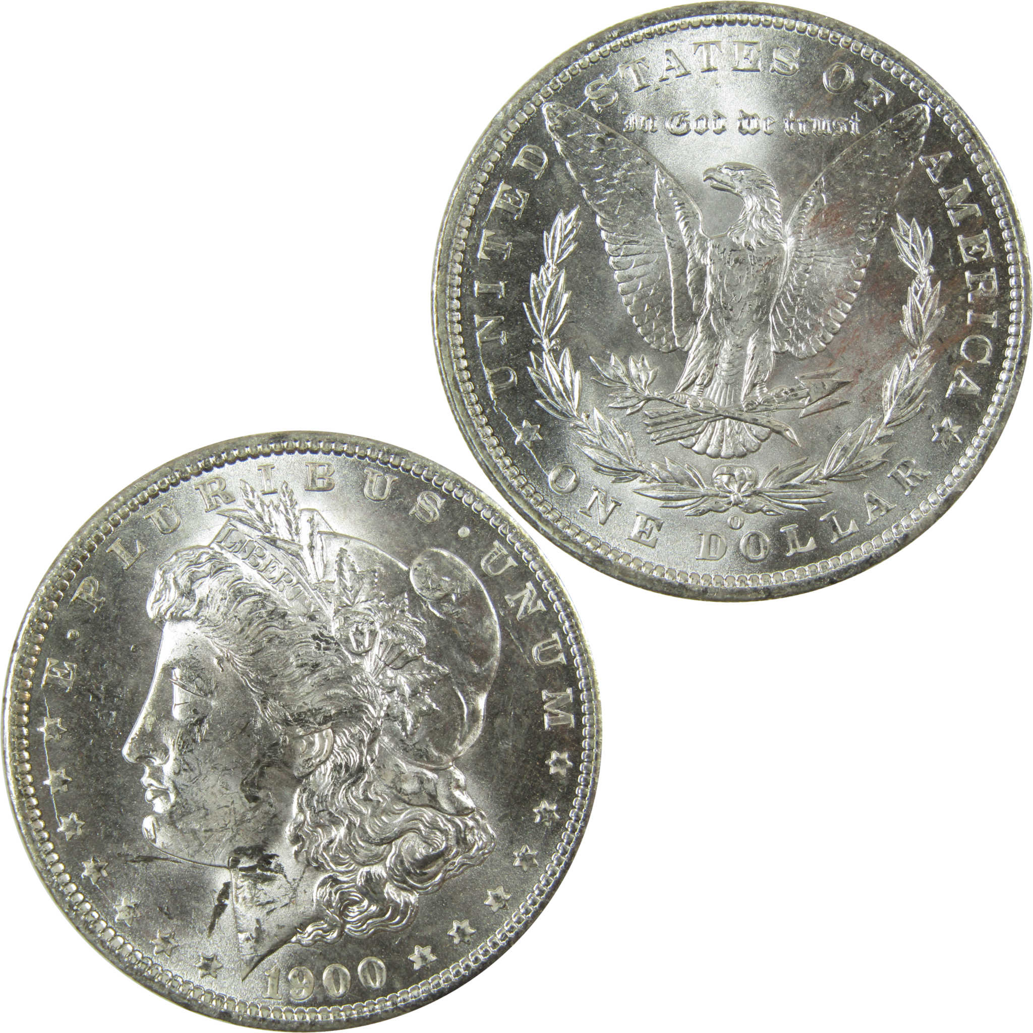 1900 O Morgan Silver Dollar Uncirculated Mint State $1 Coin SKU:I27782