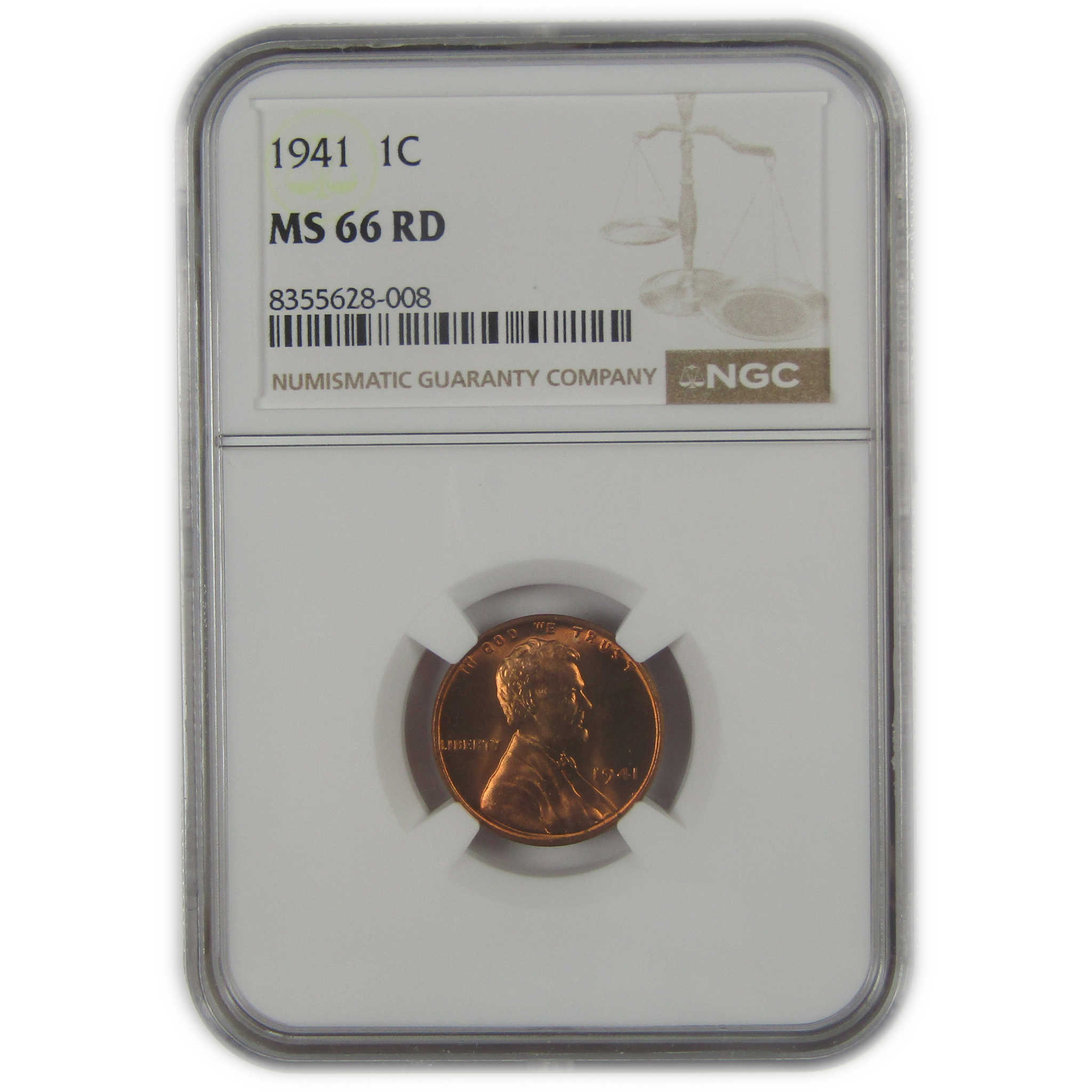1941 Lincoln Wheat Cent MS 66 RD NGC Penny Uncirculated SKU:I22626