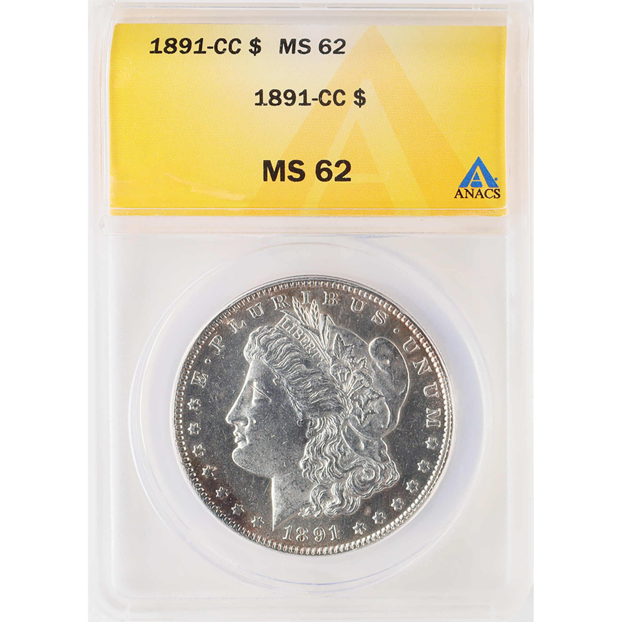 1891 CC Morgan Dollar MS 62 ANACS Silver $1 Uncirculated SKU:I12053 - Morgan coin - Morgan silver dollar - Morgan silver dollar for sale - Profile Coins &amp; Collectibles