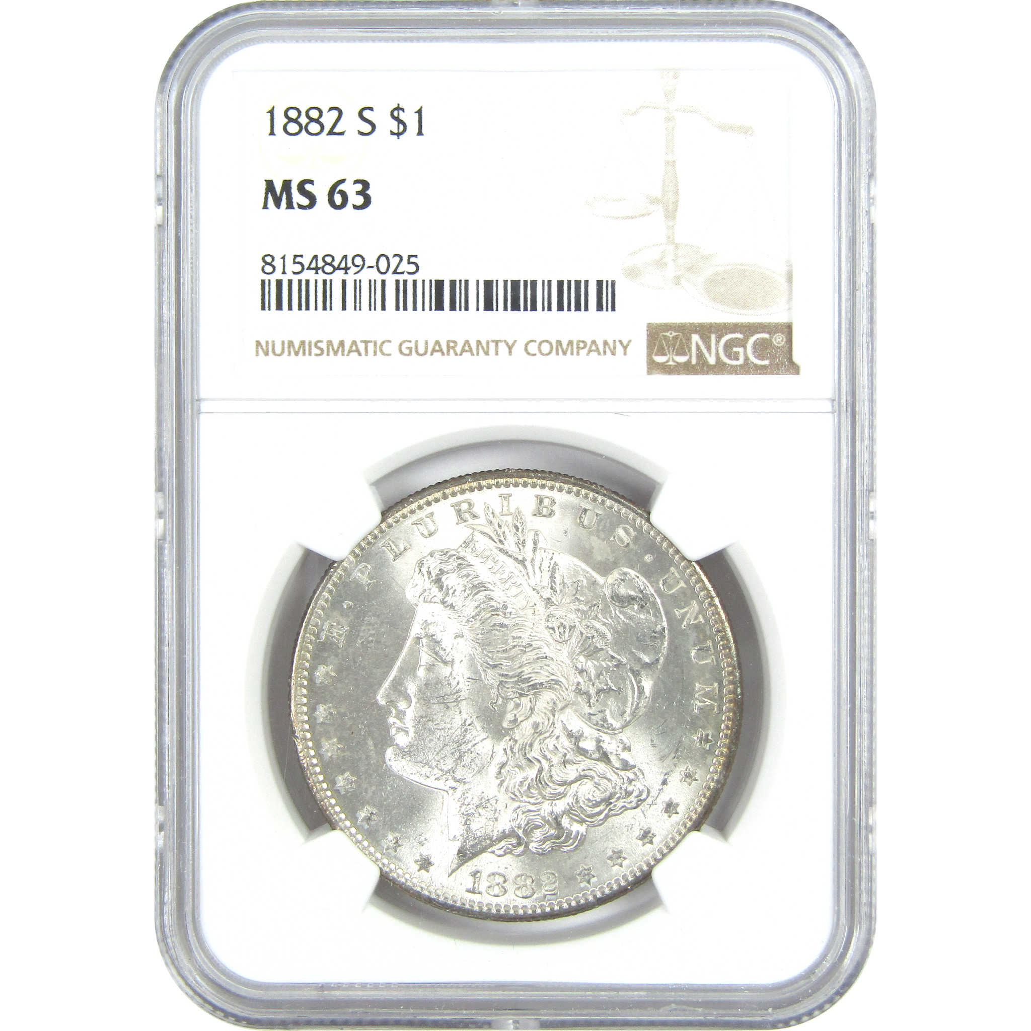 1882 S Morgan Dollar MS 63 NGC Silver $1 Uncirculated Coin SKU:I15725 - Morgan coin - Morgan silver dollar - Morgan silver dollar for sale - Profile Coins &amp; Collectibles