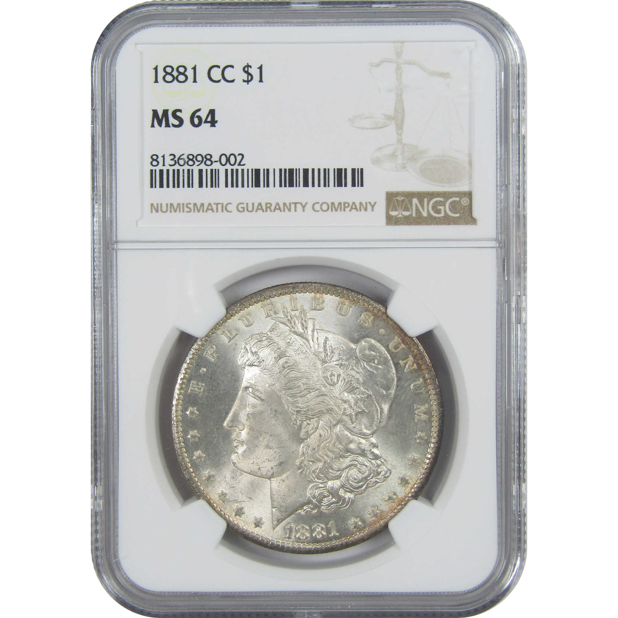 1881 CC Morgan Dollar MS 64 NGC Silver $1 Uncirculated Coin SKU:I16527 - Morgan coin - Morgan silver dollar - Morgan silver dollar for sale - Profile Coins &amp; Collectibles