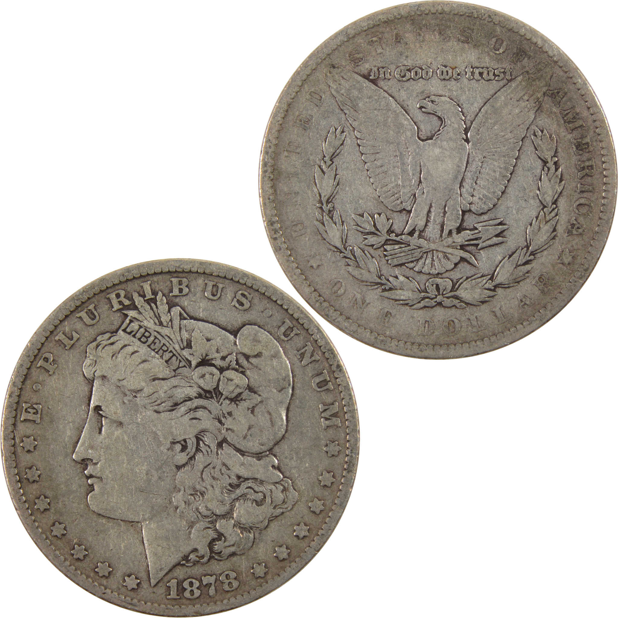 1878 7TF Rev 79 Morgan Dollar F Fine Silver $1 Coin SKU:I9159 - Morgan coin - Morgan silver dollar - Morgan silver dollar for sale - Profile Coins &amp; Collectibles