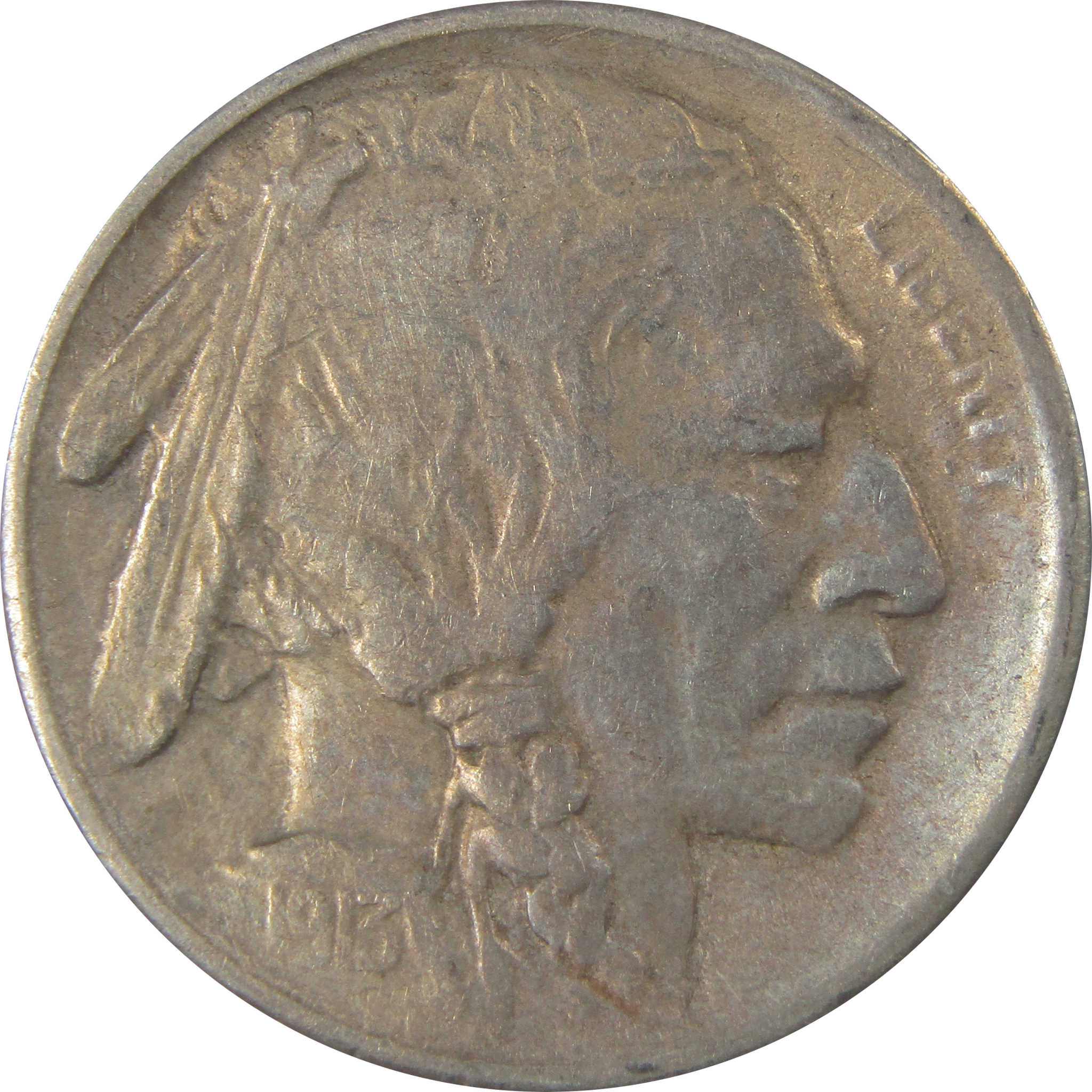 1913 S Type 1 Indian Head Buffalo Nickel VF Very Fine SKU:I22849