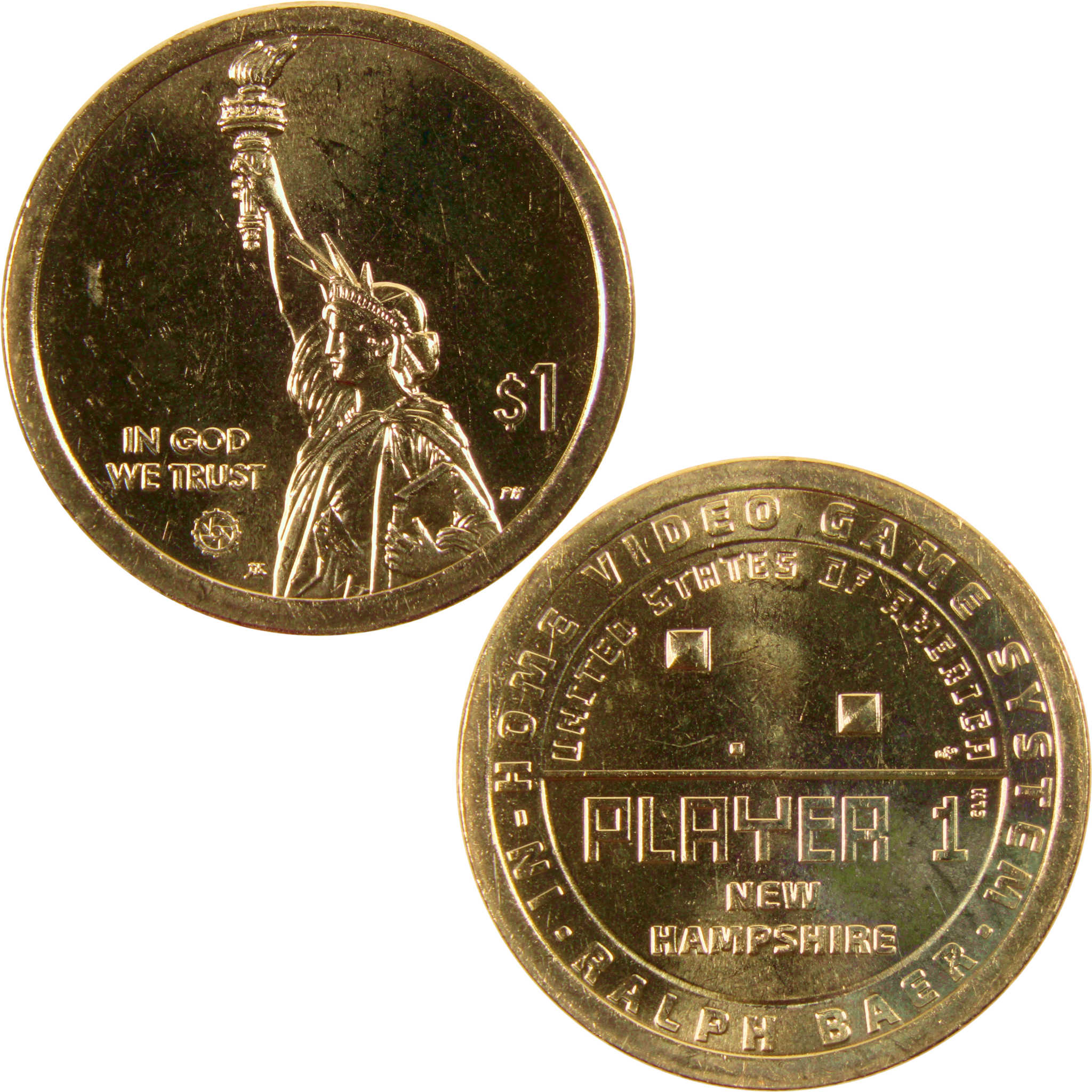 2021 D Ralph Baer American Innovation Dollar BU Uncirculated $1 Coin