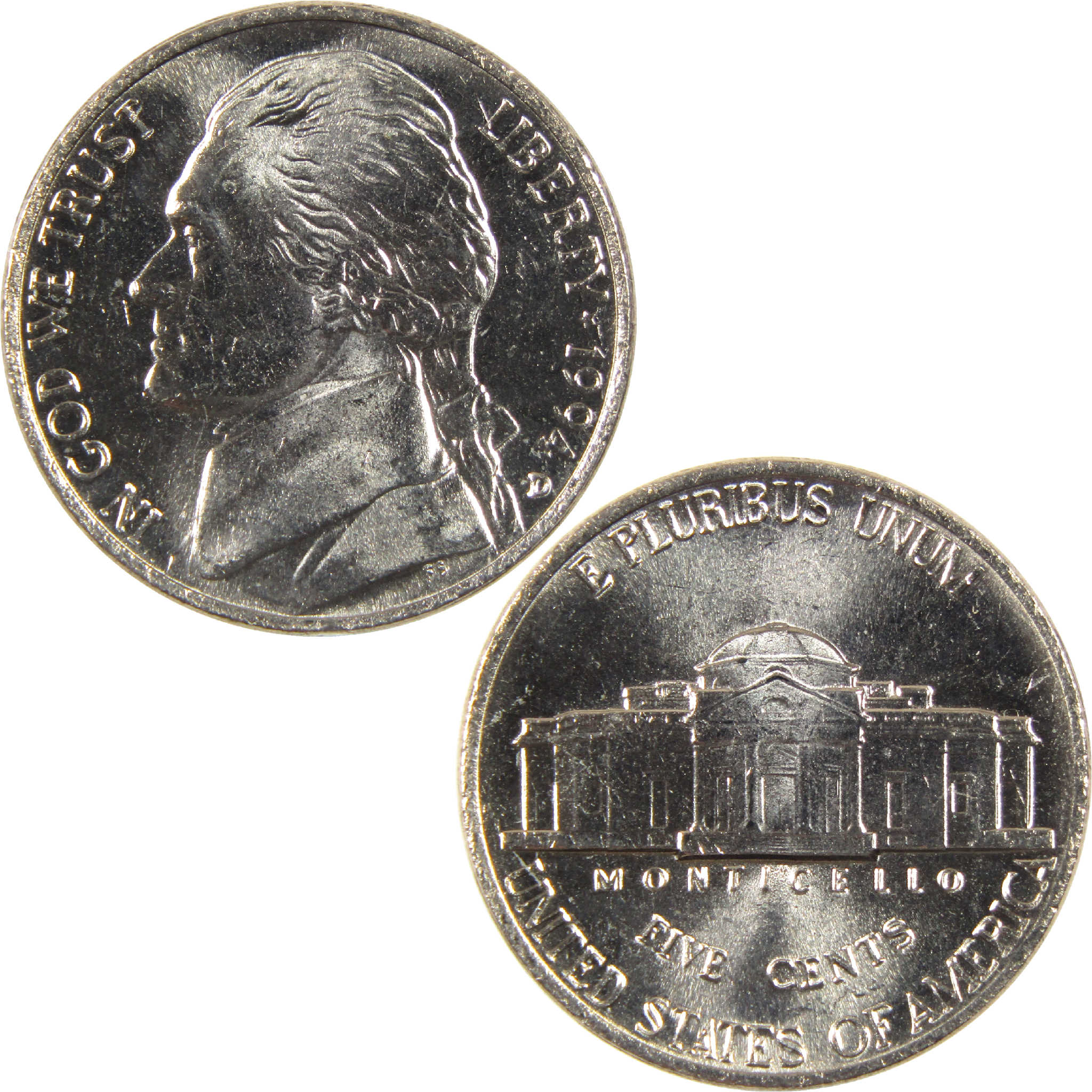 1994 D Jefferson Nickel BU Uncirculated 5c Coin