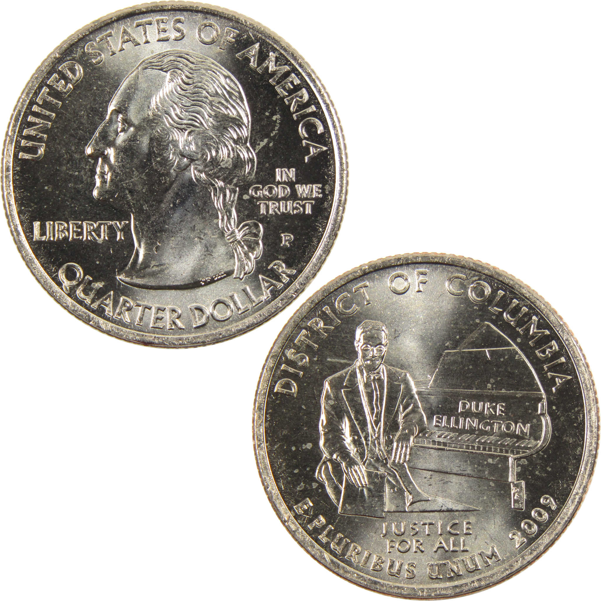 2009 P District of Columbia Territories Quarter Uncirculated Clad 25c