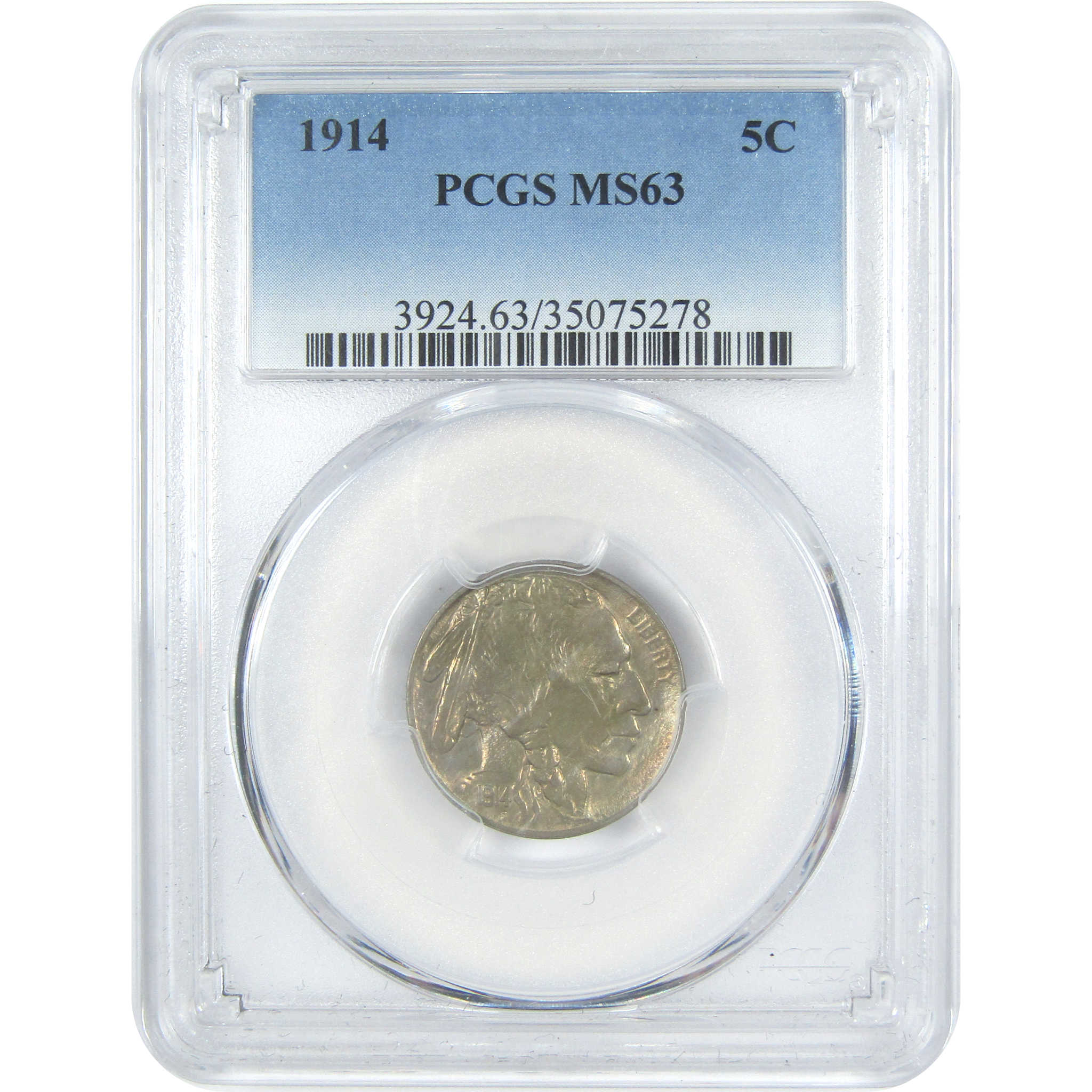 1914 Indian Head Buffalo Nickel MS 63 PCGS 5c Uncirculated SKU:I15370