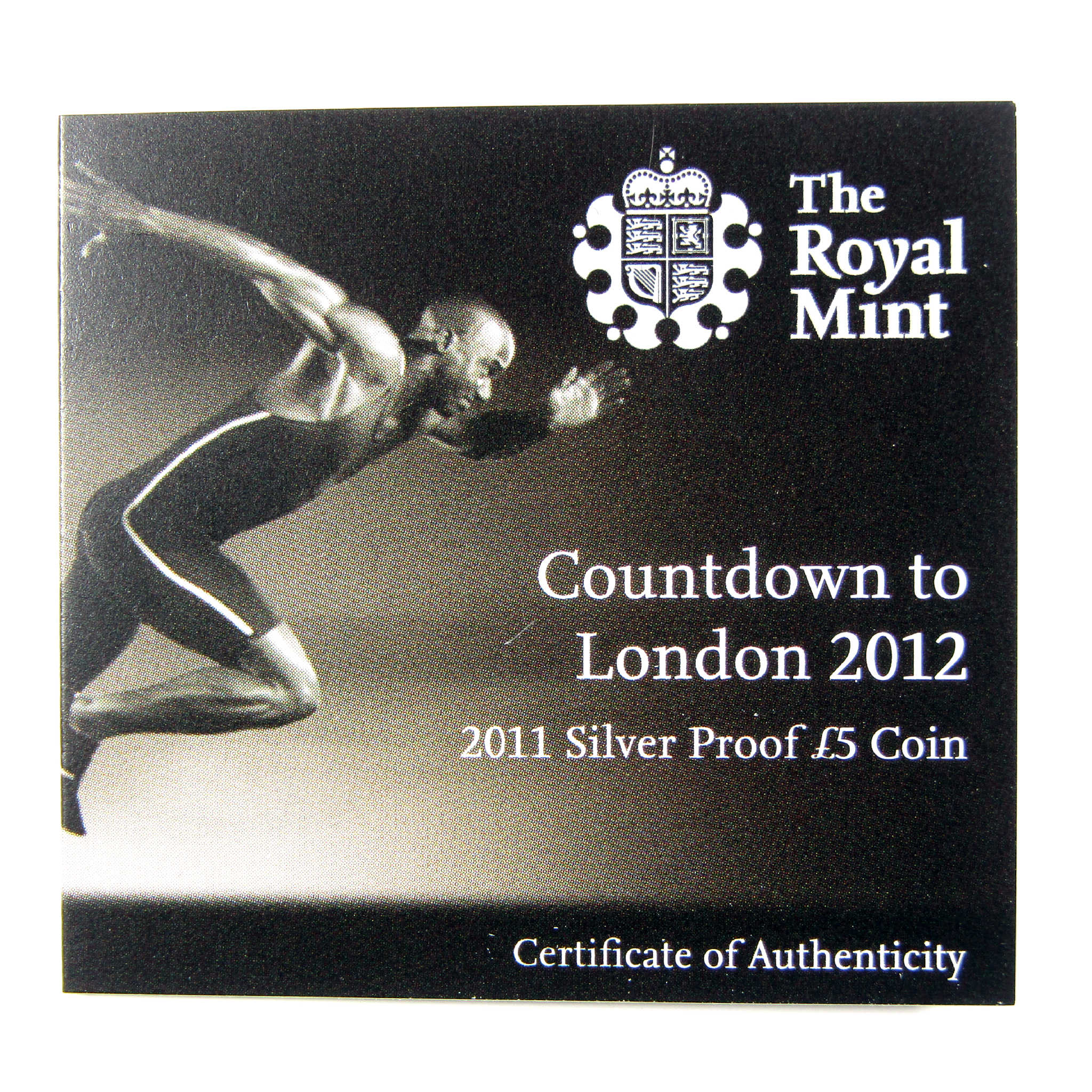 2011 UK Countdown to London XXX Olympiad £5 Proof COA SKU:CPC5677