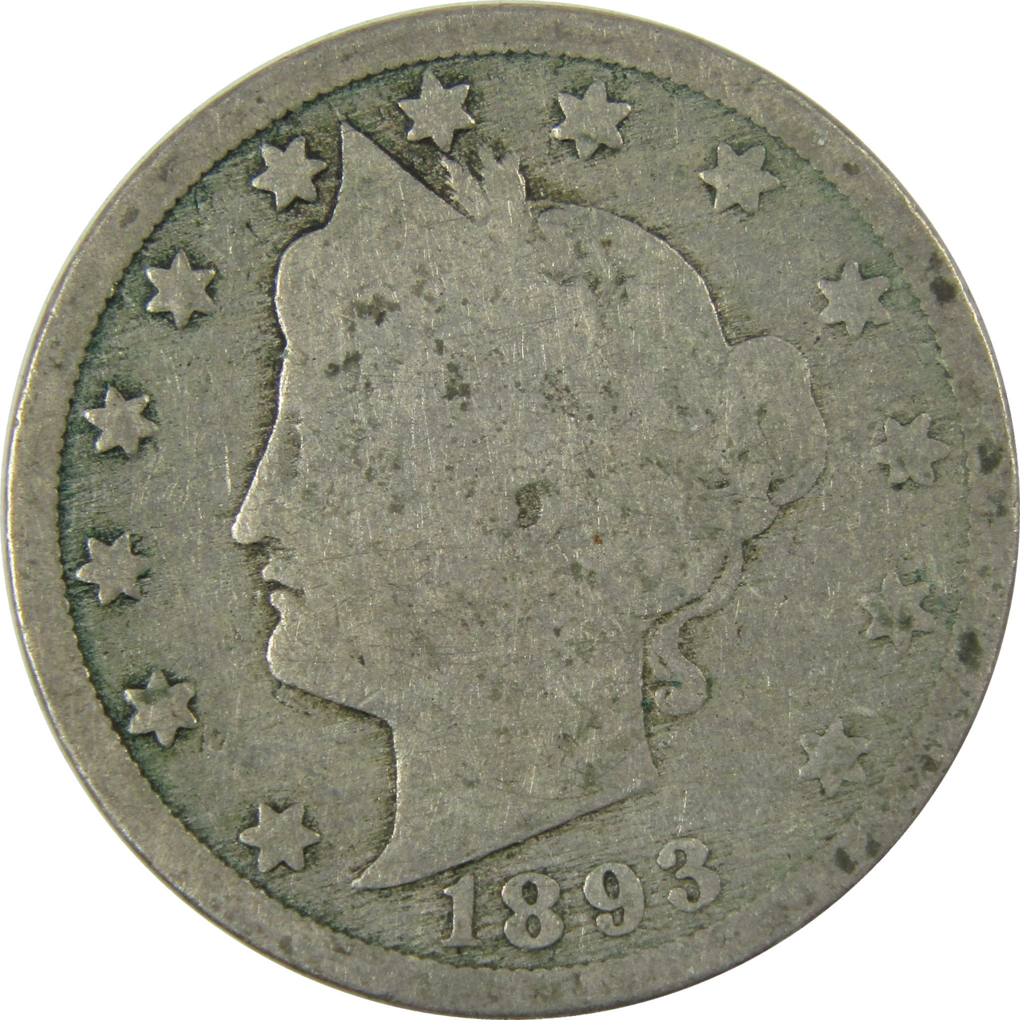 1893 Liberty Head V Nickel AG About Good 5c Coin SKU:I27219