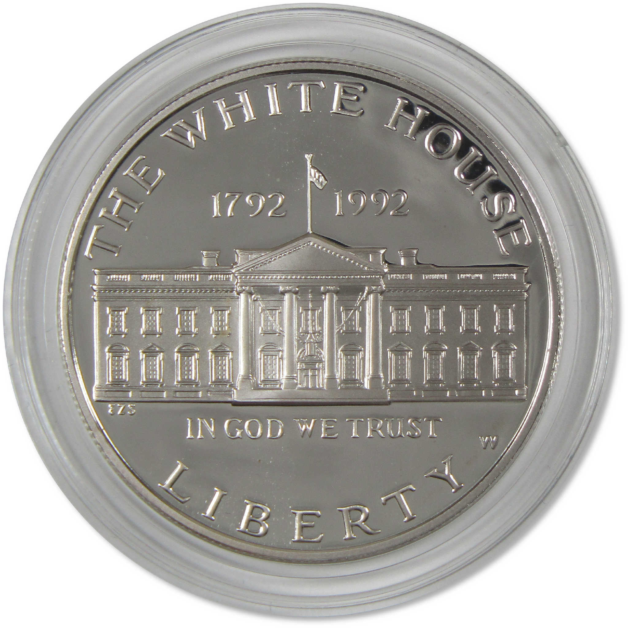 1992 W White House Commemorative Silver Dollar Proof $1 Coin OGP COA