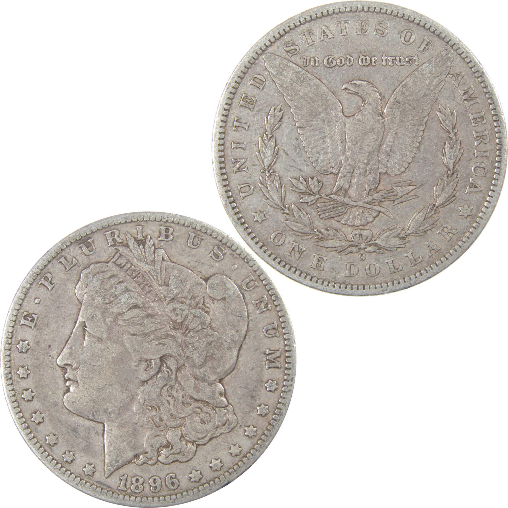 1896 O Morgan Silver Dollar F Fine Details $1 Coin SKU:I24709 - Morgan coin - Morgan silver dollar - Morgan silver dollar for sale - Profile Coins &amp; Collectibles