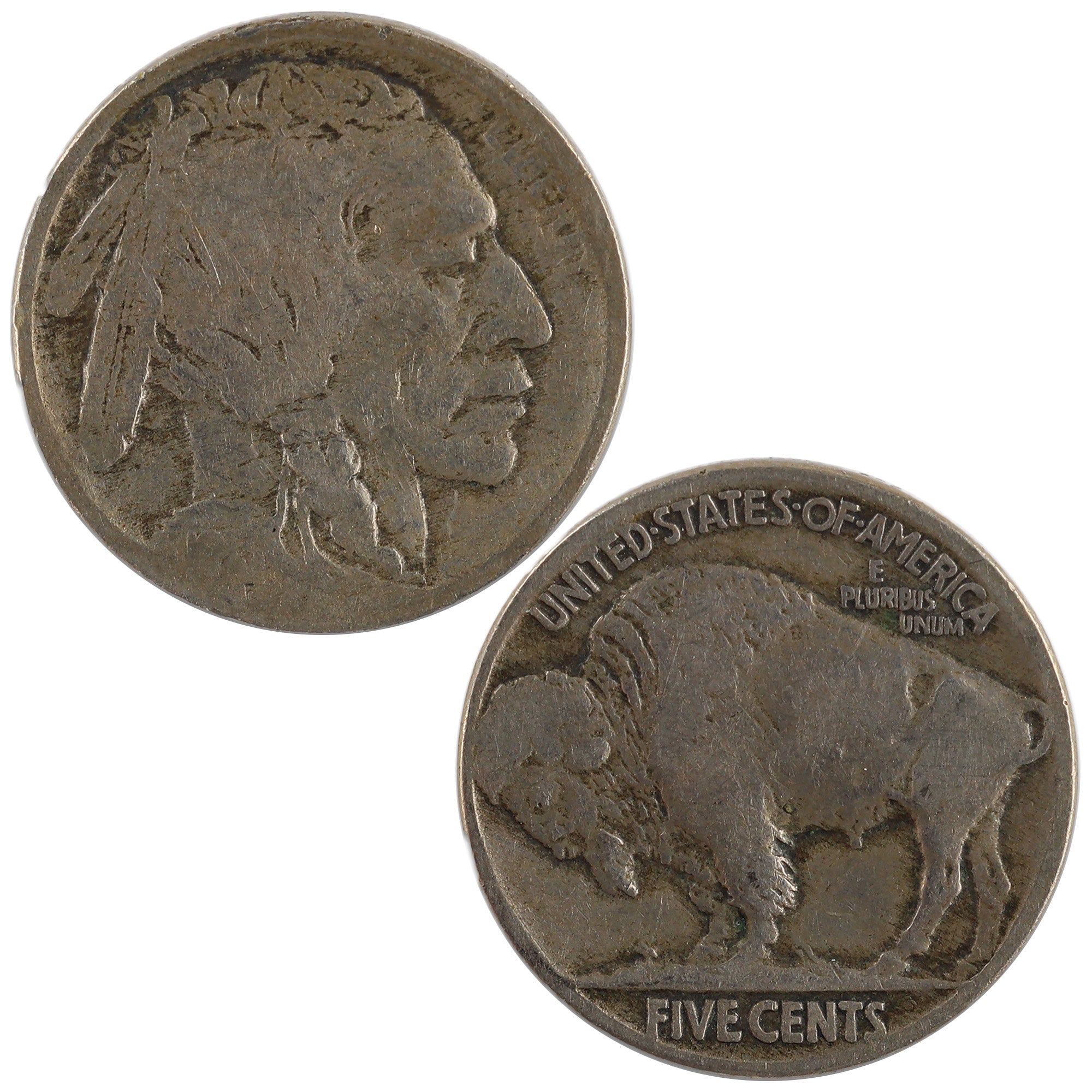 1913 Type 2 Indian Head Buffalo Nickel G Good 5c Coin SKU:I11961