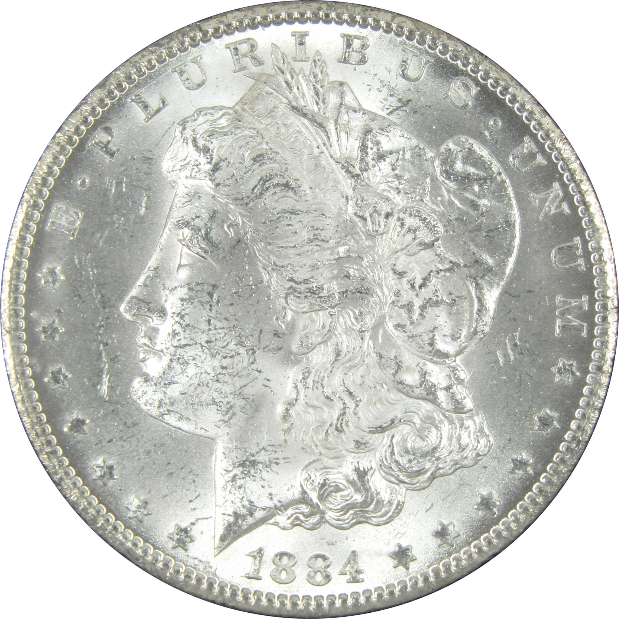 1884 CC GSA Morgan Dollar Uncirculated Silver $1 Coin OGP SKU:CPC7898 - Morgan coin - Morgan silver dollar - Morgan silver dollar for sale - Profile Coins &amp; Collectibles