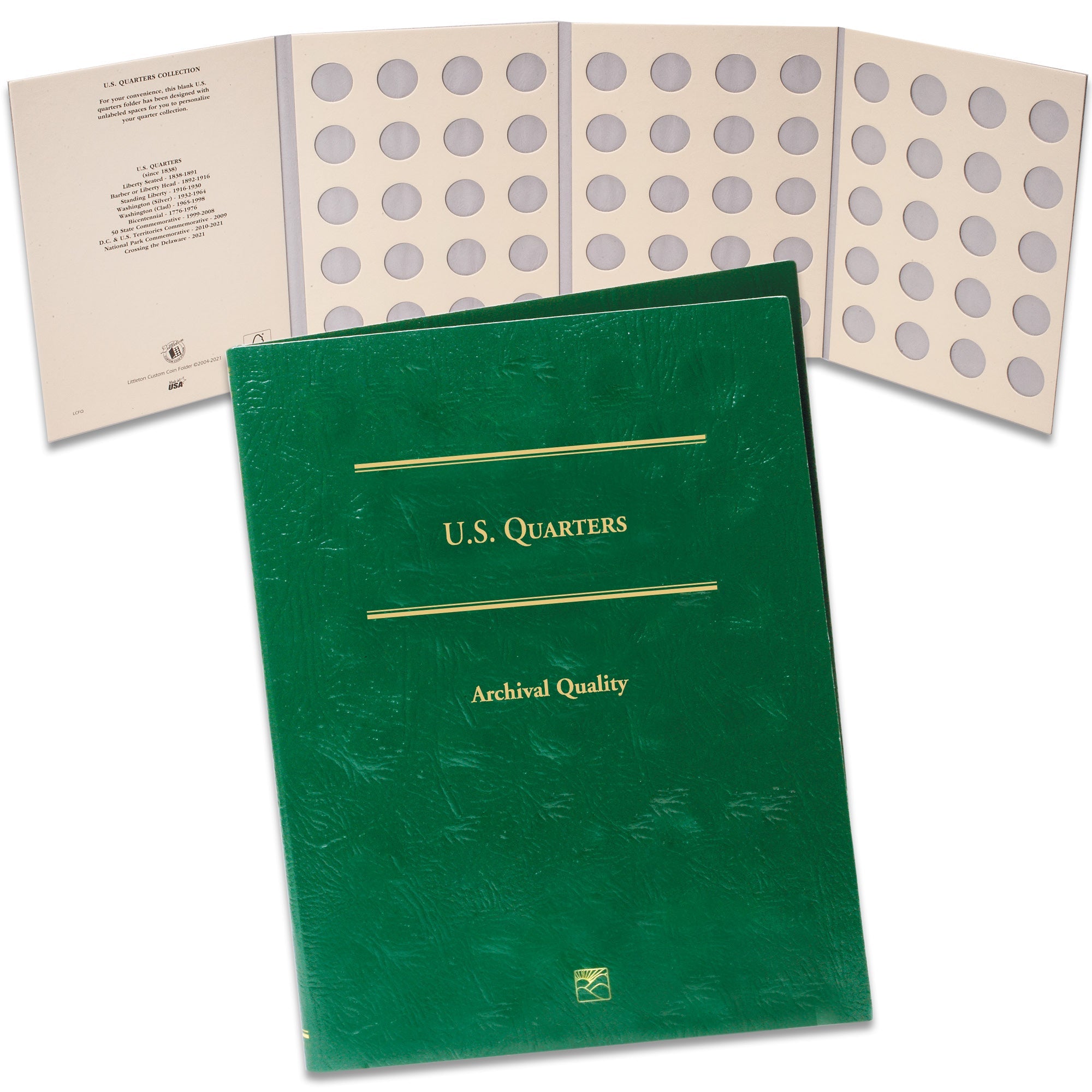 Blank U.S Quarter Folder Littleton Coin Company
