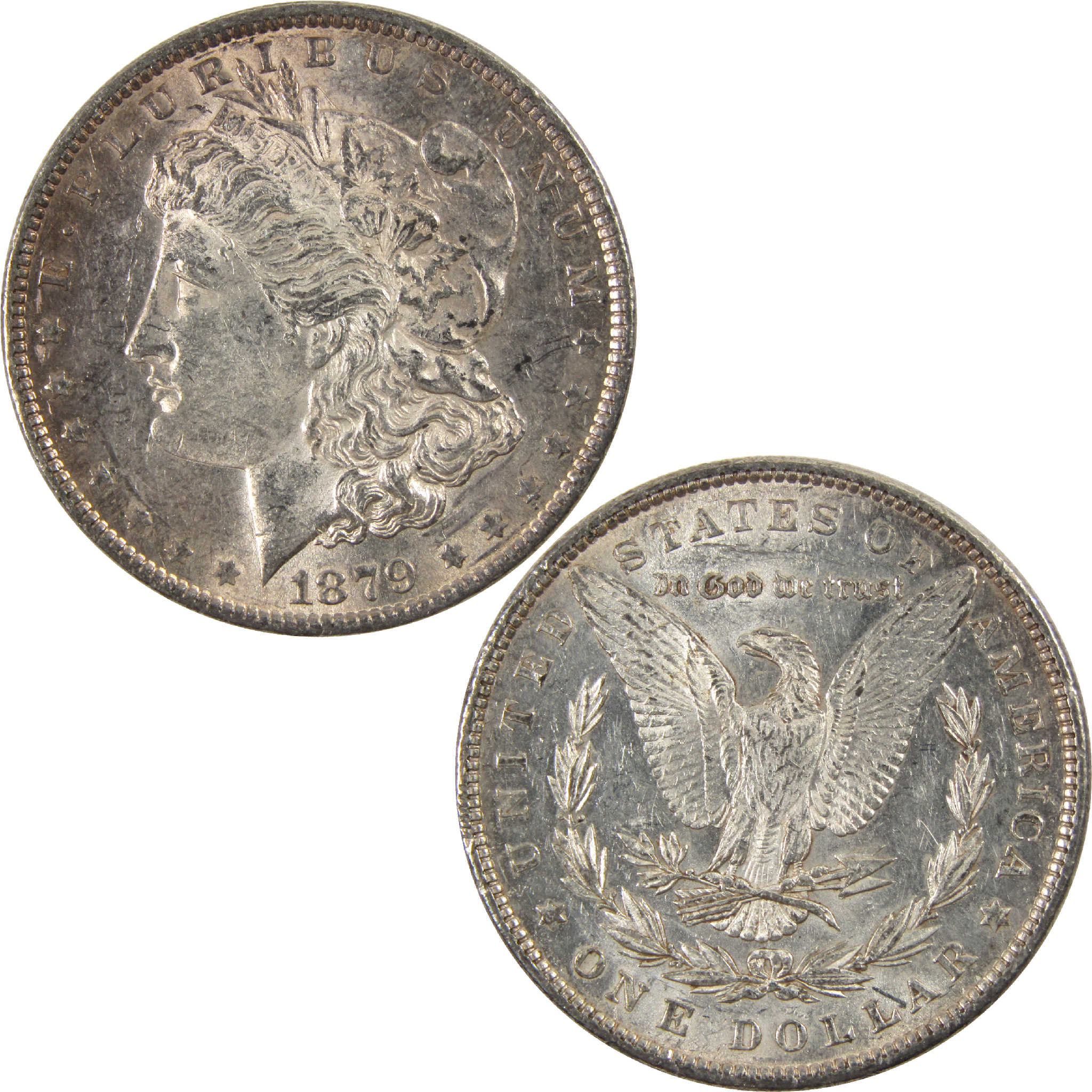 1879 Morgan Dollar CH AU Choice About Uncirculated Silver $1 Coin - Morgan coin - Morgan silver dollar - Morgan silver dollar for sale - Profile Coins &amp; Collectibles