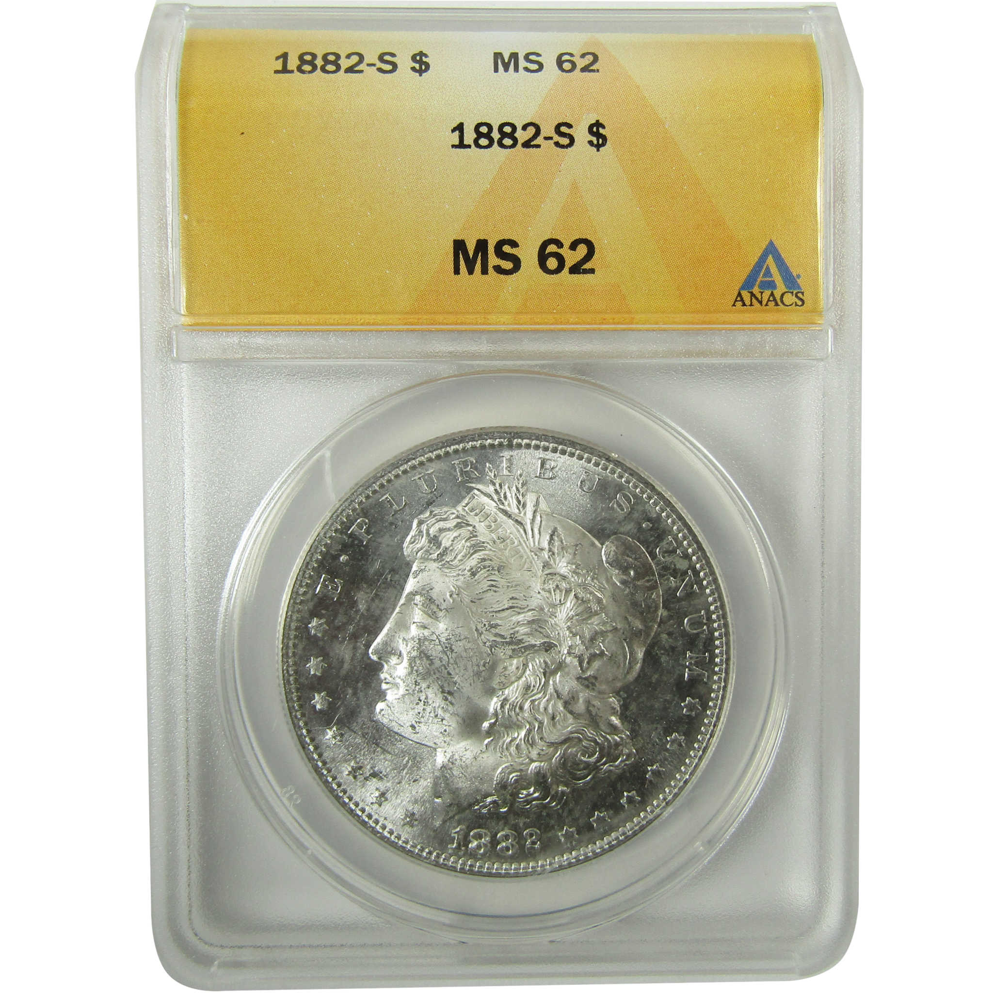 1882 S Morgan Silver Dollar MS 62 ANACS Uncirculated SKU:I28290