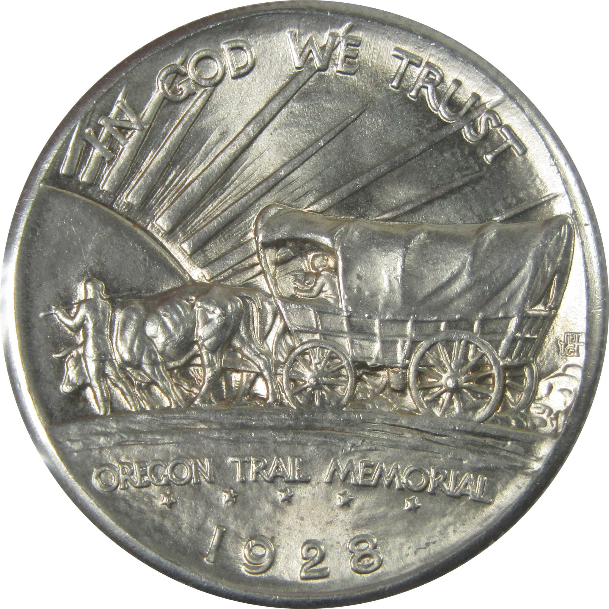 Oregon Trail Commemorative Half Dollar 1928 BU Choice Uncirculated