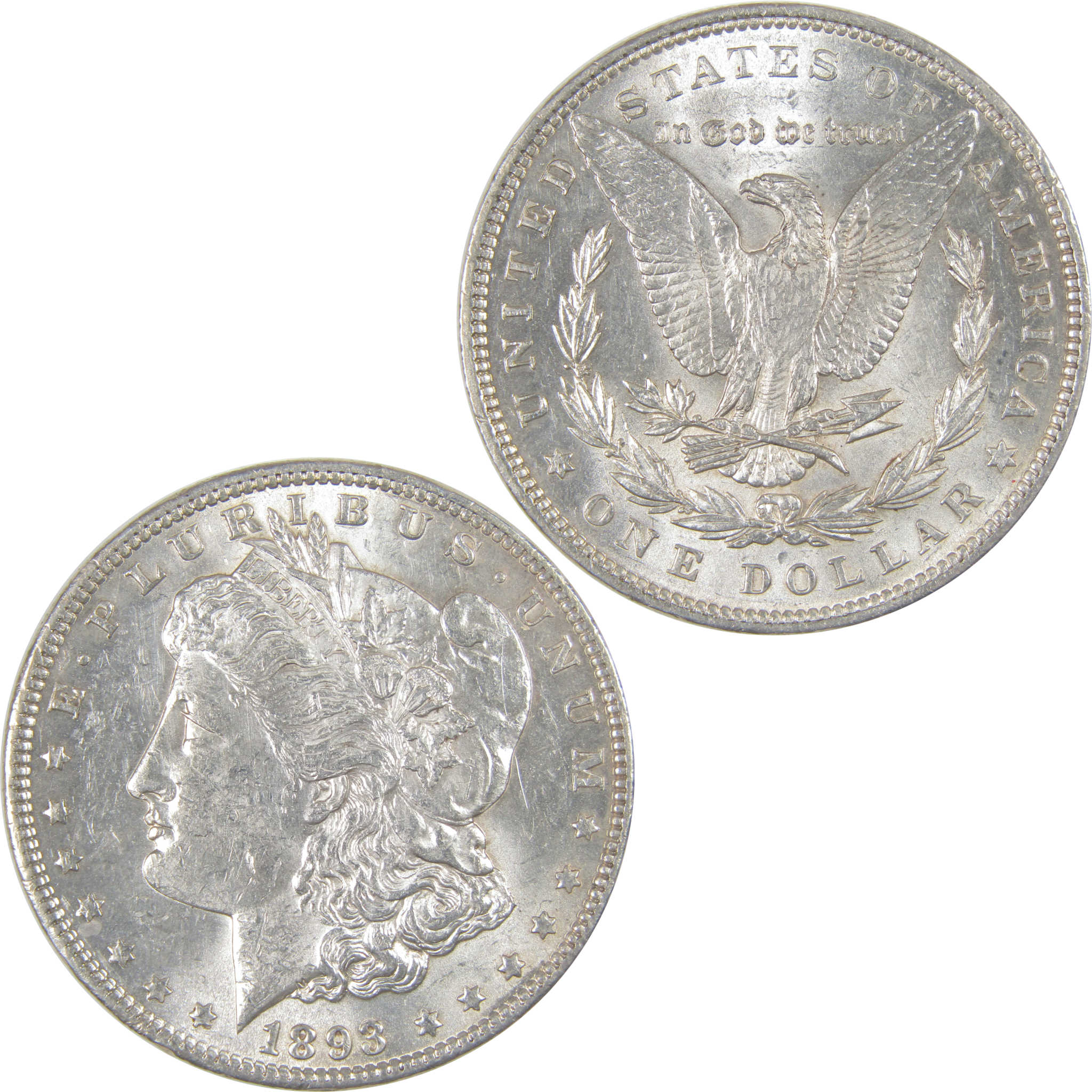 1893 Morgan Dollar Uncirculated Silver $1 Coin SKU:I16772 - Morgan coin - Morgan silver dollar - Morgan silver dollar for sale - Profile Coins &amp; Collectibles