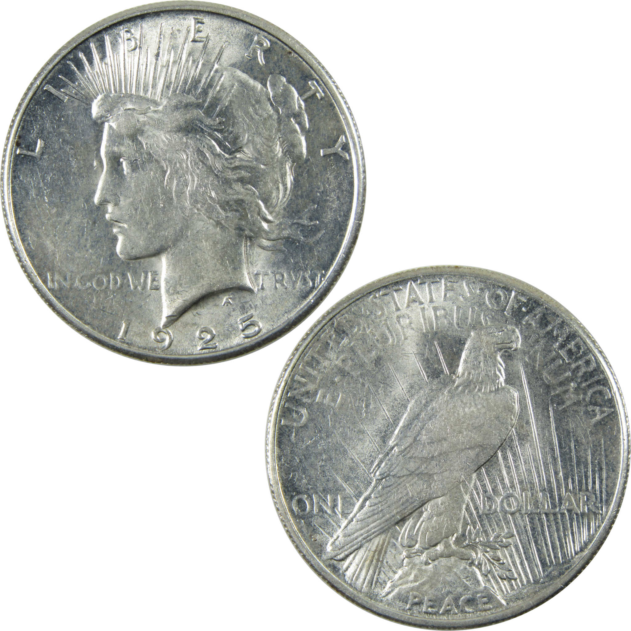 1925 S Peace Dollar AU About Uncirculated Silver $1 Coin SKU:I14690