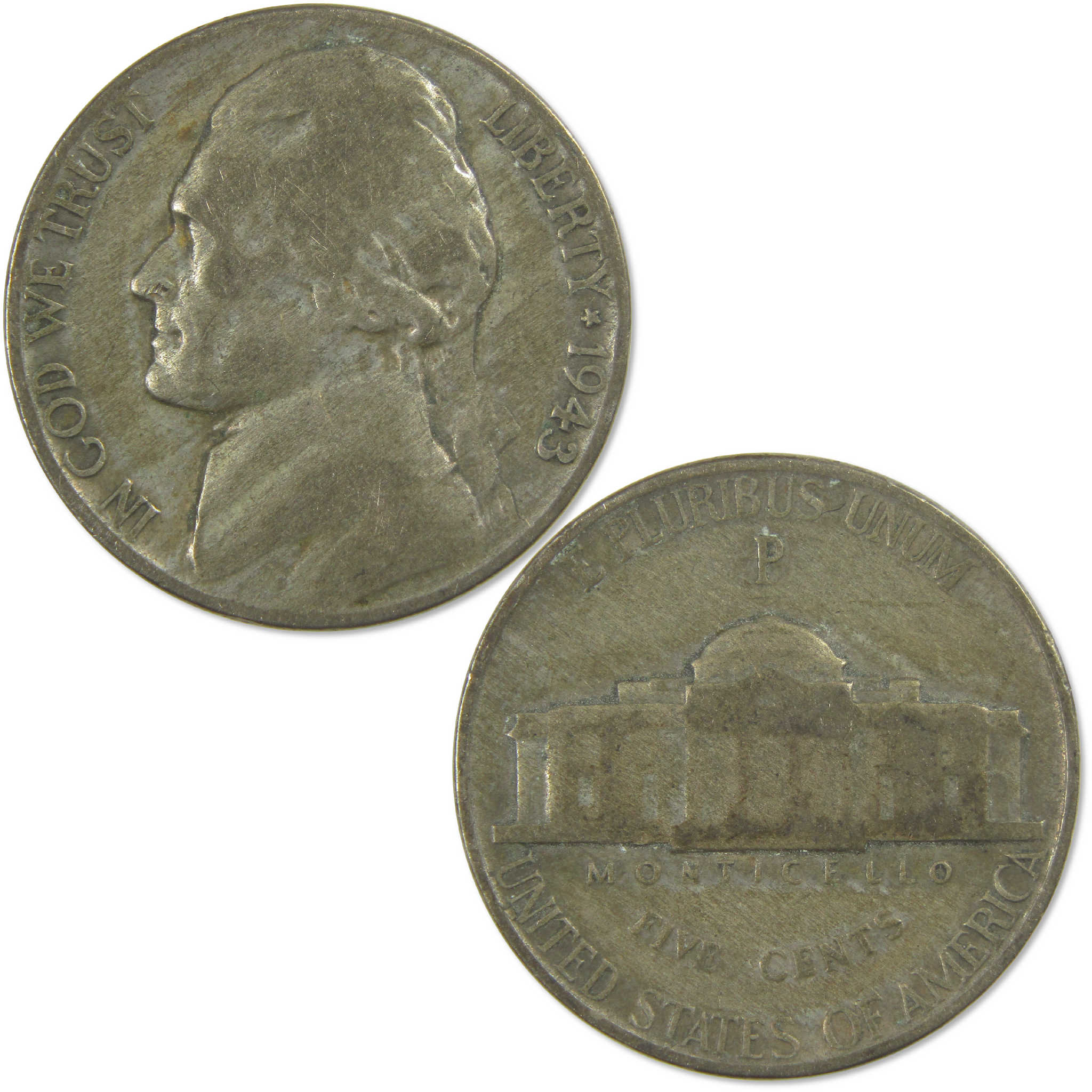 United States Nickel Liberty Buffalo & Jefferson 5-Coin Type Set