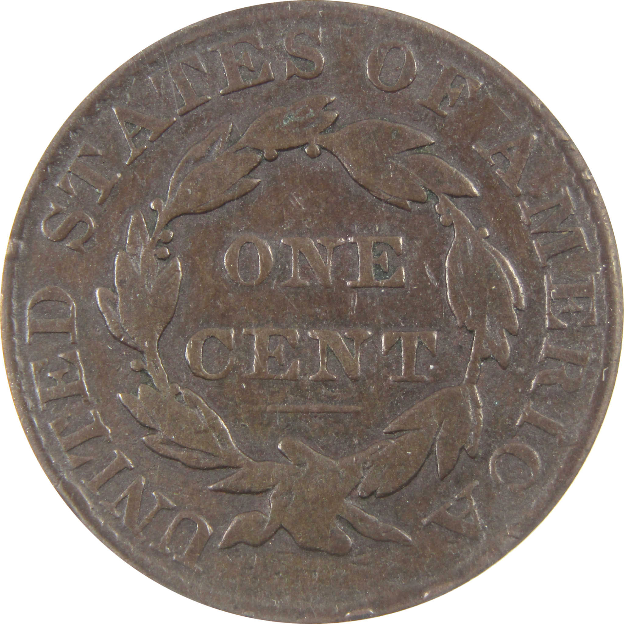 1827 Coronet Head Large Cent VG 10 ANACS Copper Penny 1c SKU:I9199