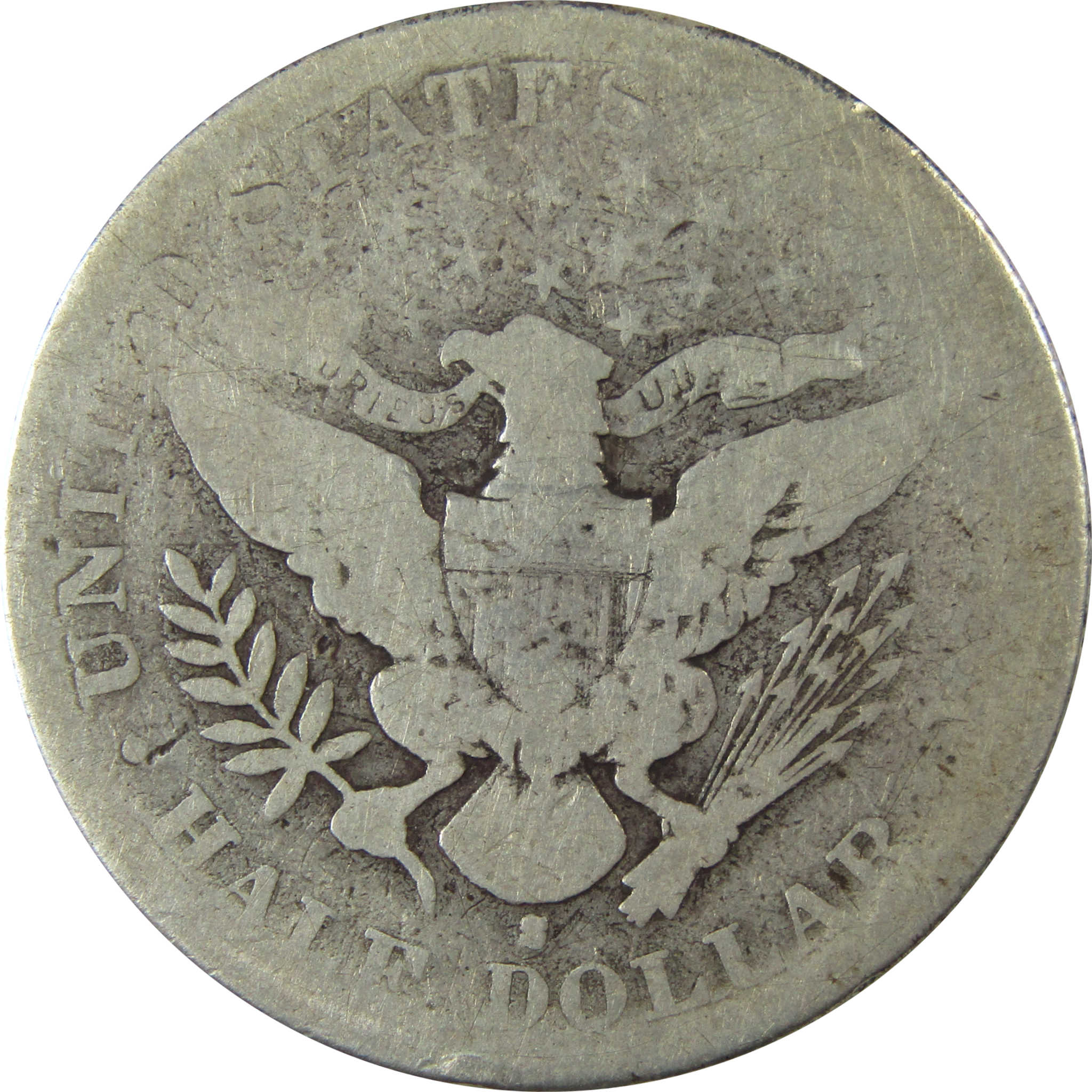 1896 S Barber Silver Half Dollar AG About Good 50c Coin SKU:I25965