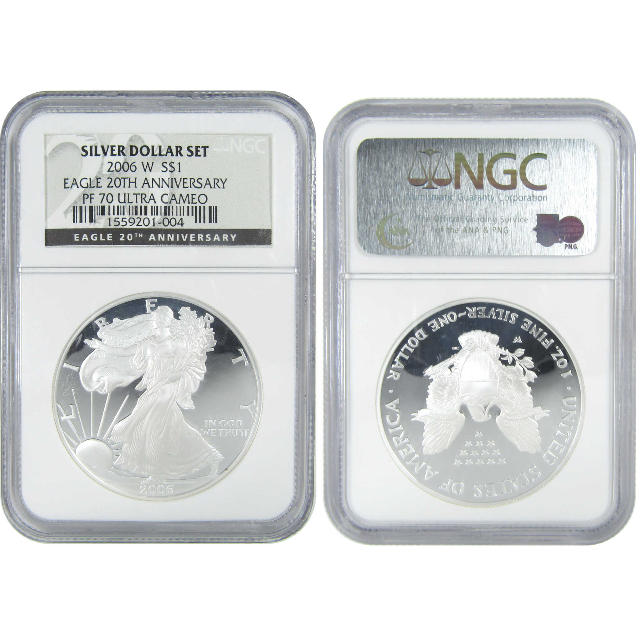 2006 American Eagle 20th Anniversary Silver Set MS69 PF69 SKU:CPC9408