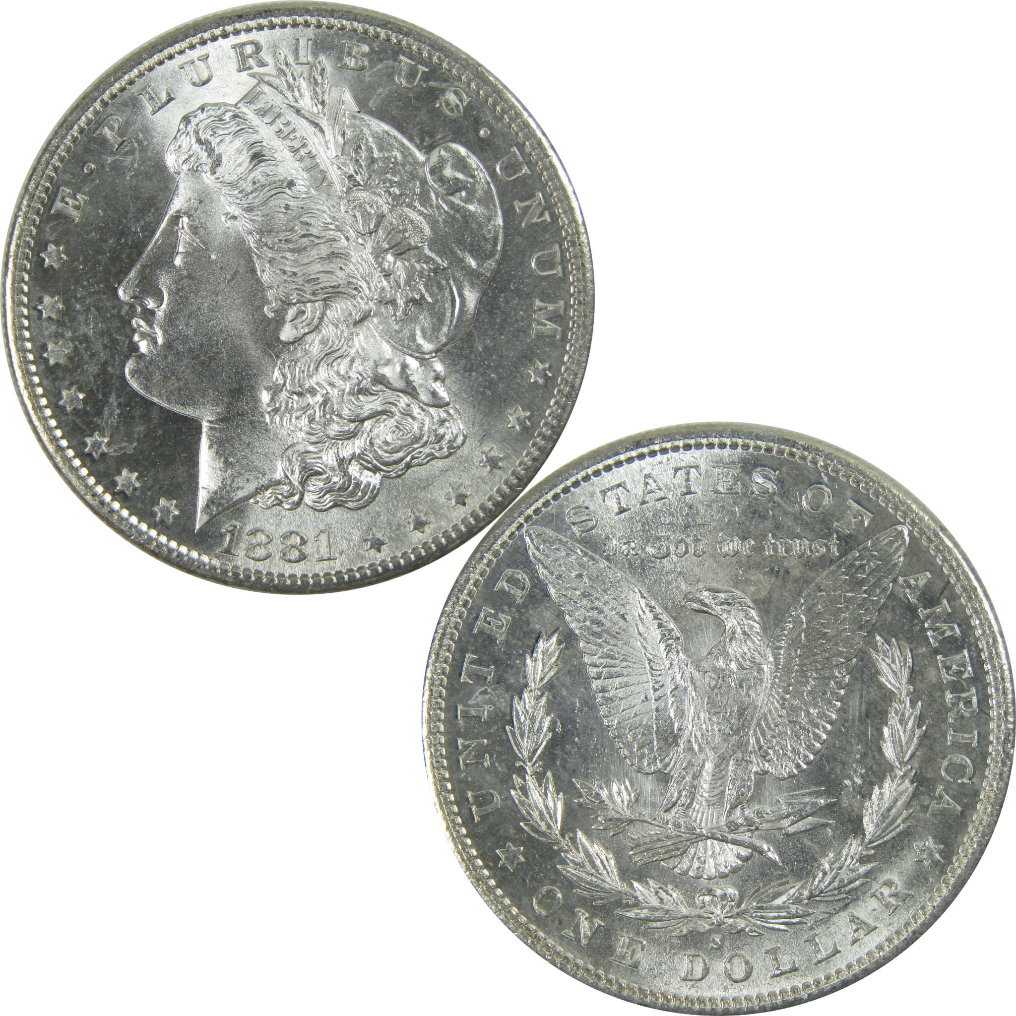 1881 S Morgan Dollar Uncirculated Silver $1 Coin SKU:I16619 - Morgan coin - Morgan silver dollar - Morgan silver dollar for sale - Profile Coins &amp; Collectibles