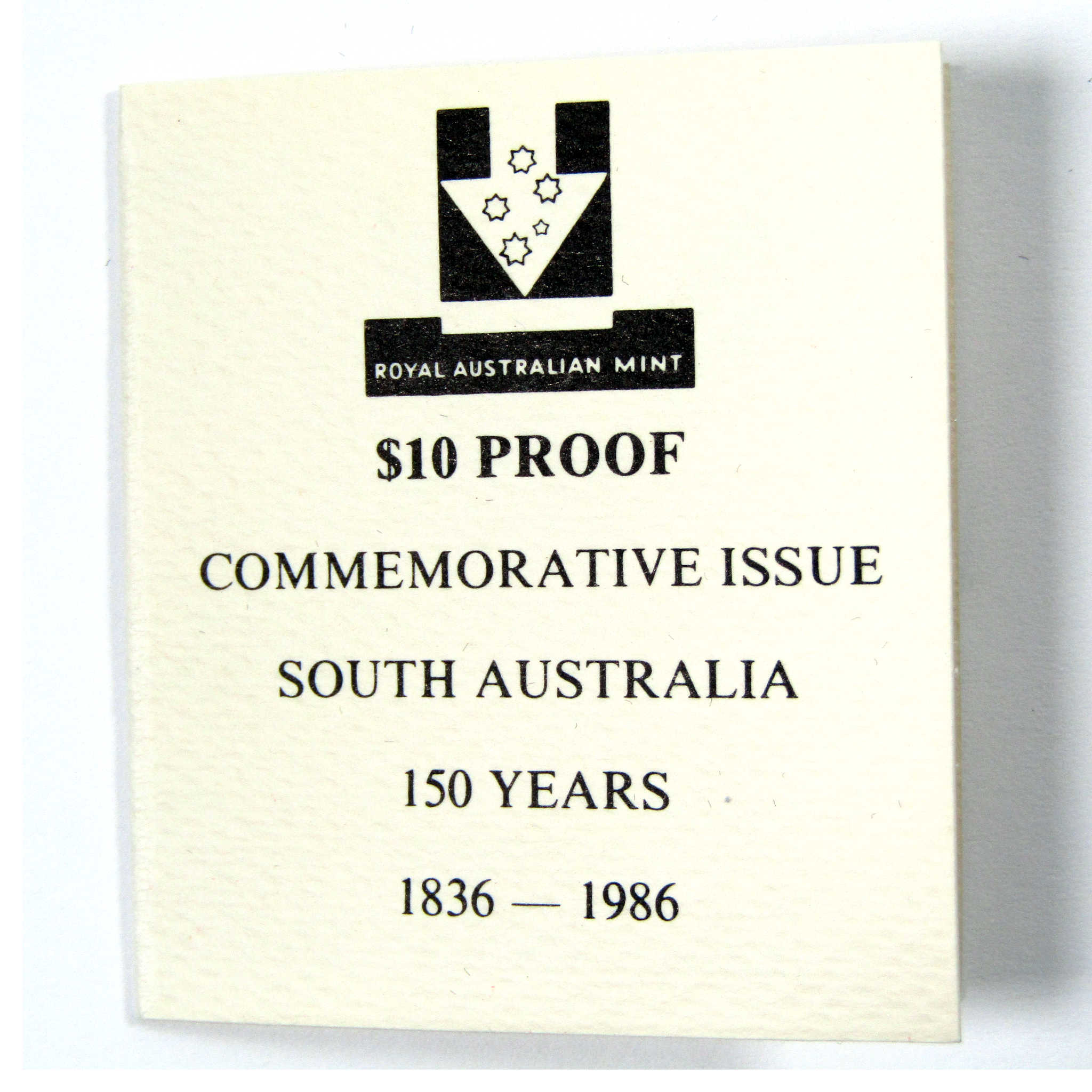 1986 Australian South Australia Commemorative OGP COA SKU:CPC4405