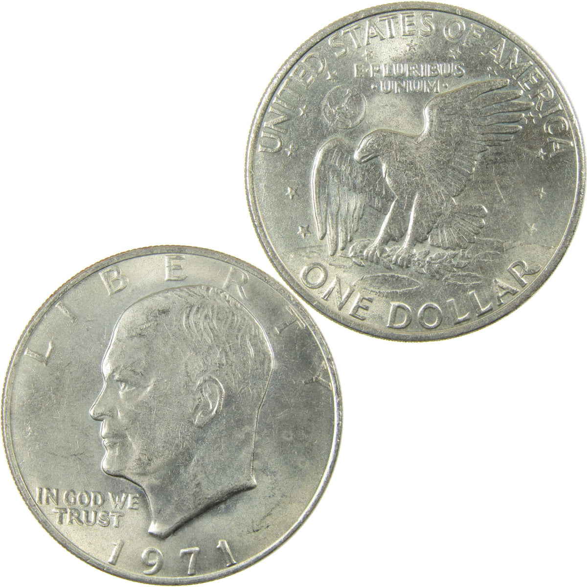 1971 Eisenhower Dollar Clad Uncirculated Mint State IKE $1 Coin