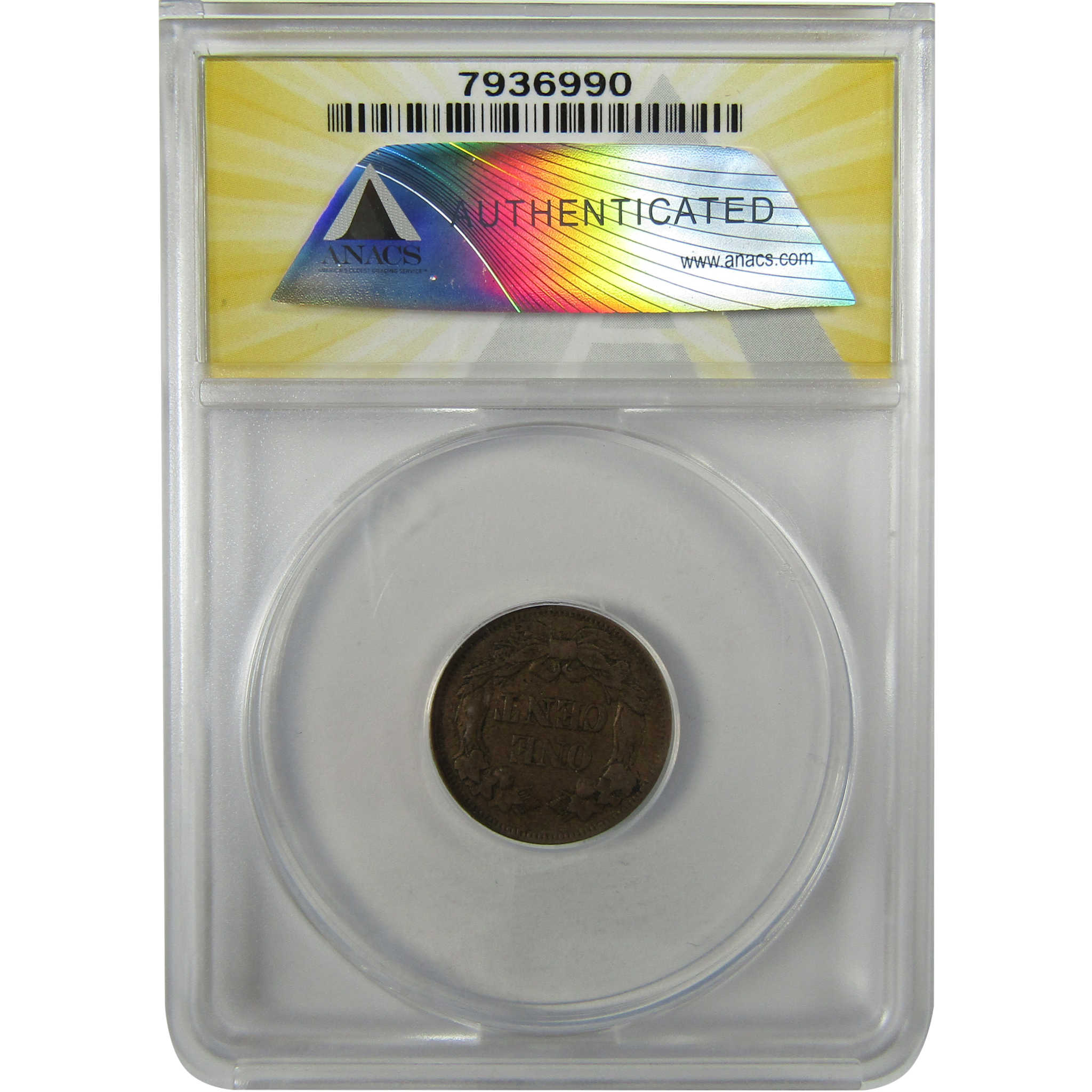 1858 Large Letters Flying Eagle Cent VF 30 ANACS Penny SKU:I27980