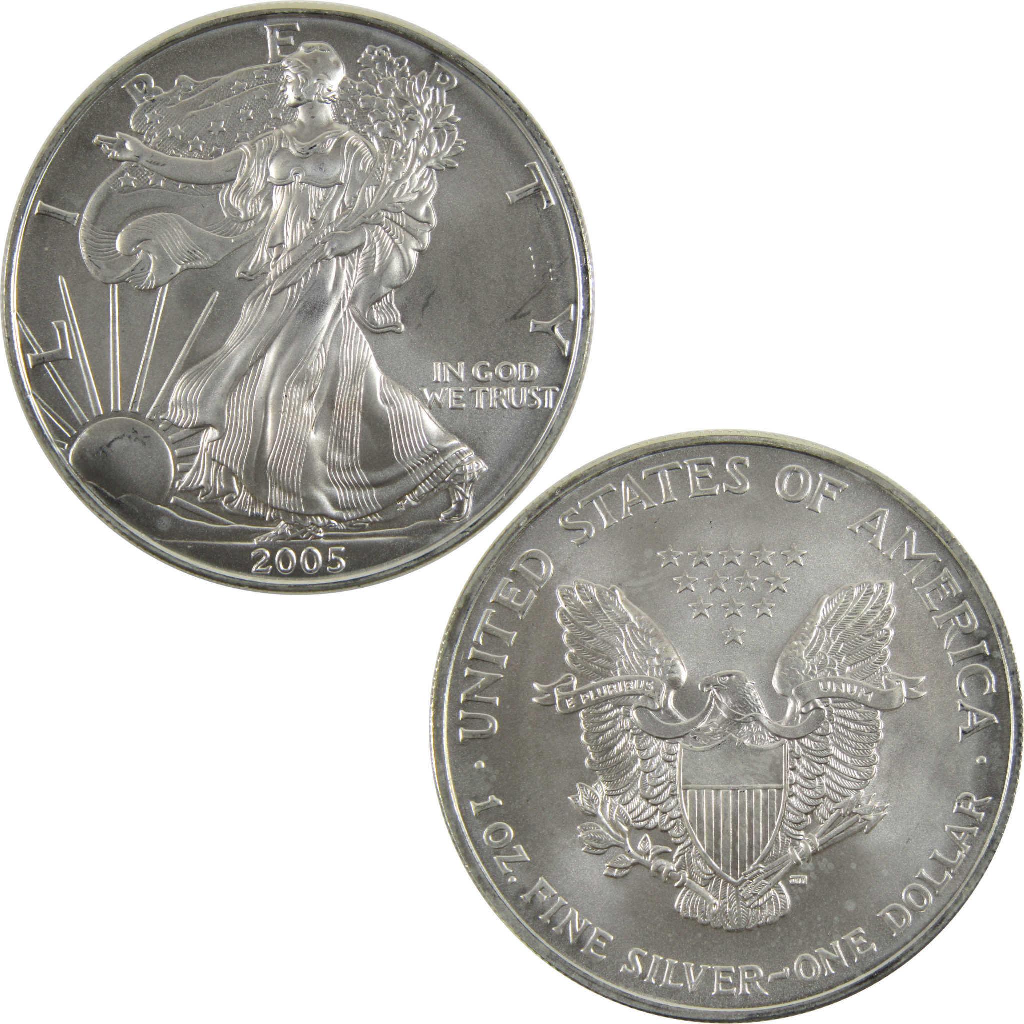 2005 American Eagle BU Uncirculated 1 oz .999 Silver Bullion $1 Coin