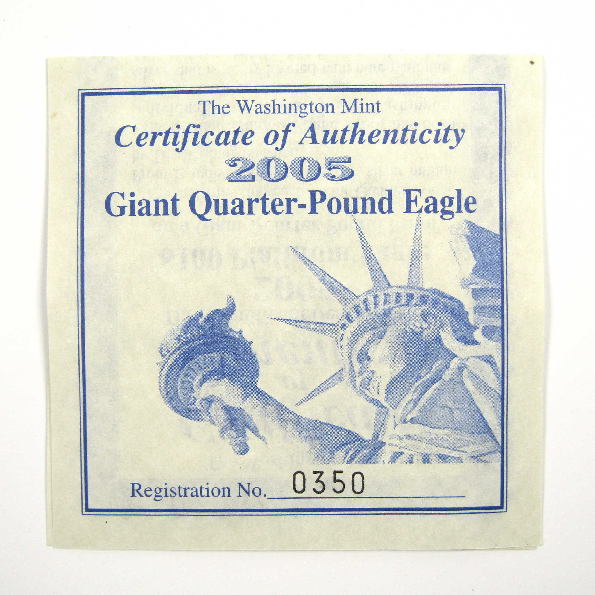 2005 Giant Quarter-Pound Eagle 4 oz .999 Silver Proof SKU:CPC5438