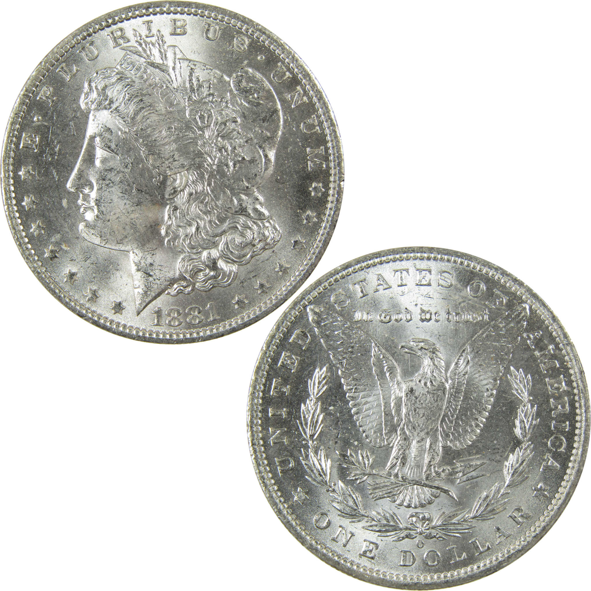 1881 O Morgan Silver Dollar Uncirculated Mint State $1 Coin SKU:I27689